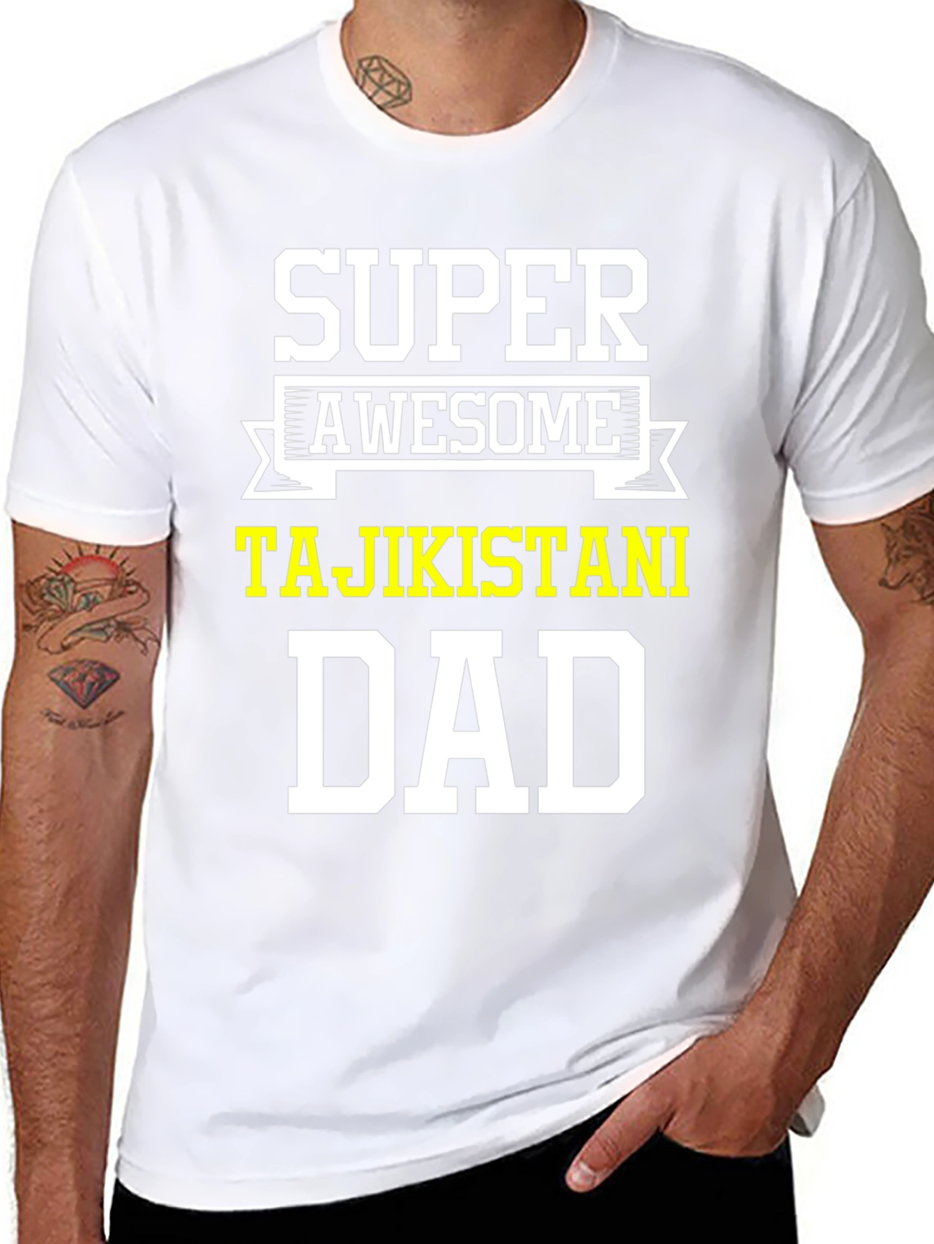 Super Awesome Tajikistani Dad T-Shirt