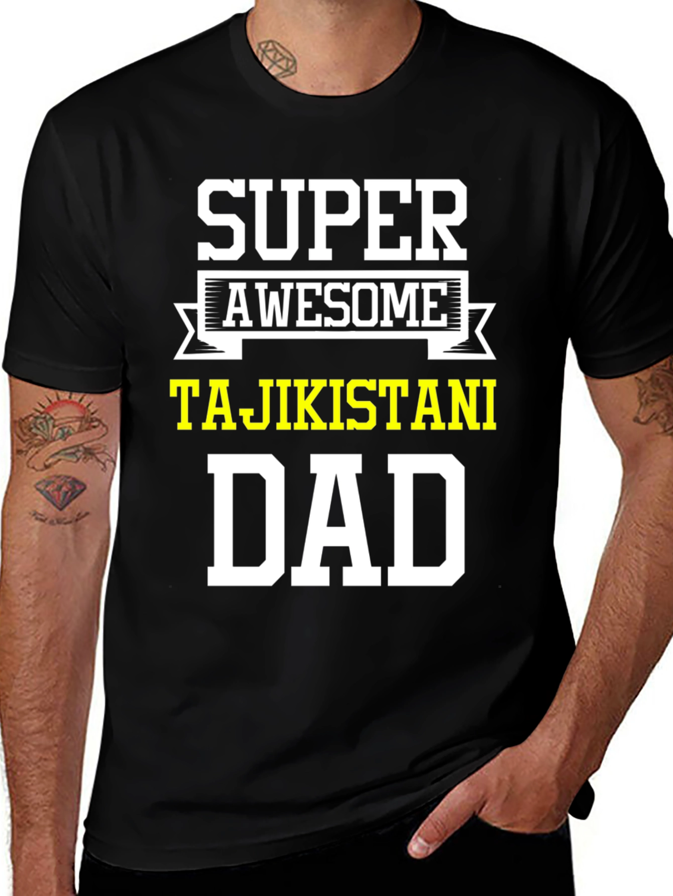 Super Awesome Tajikistani Dad T-Shirt
