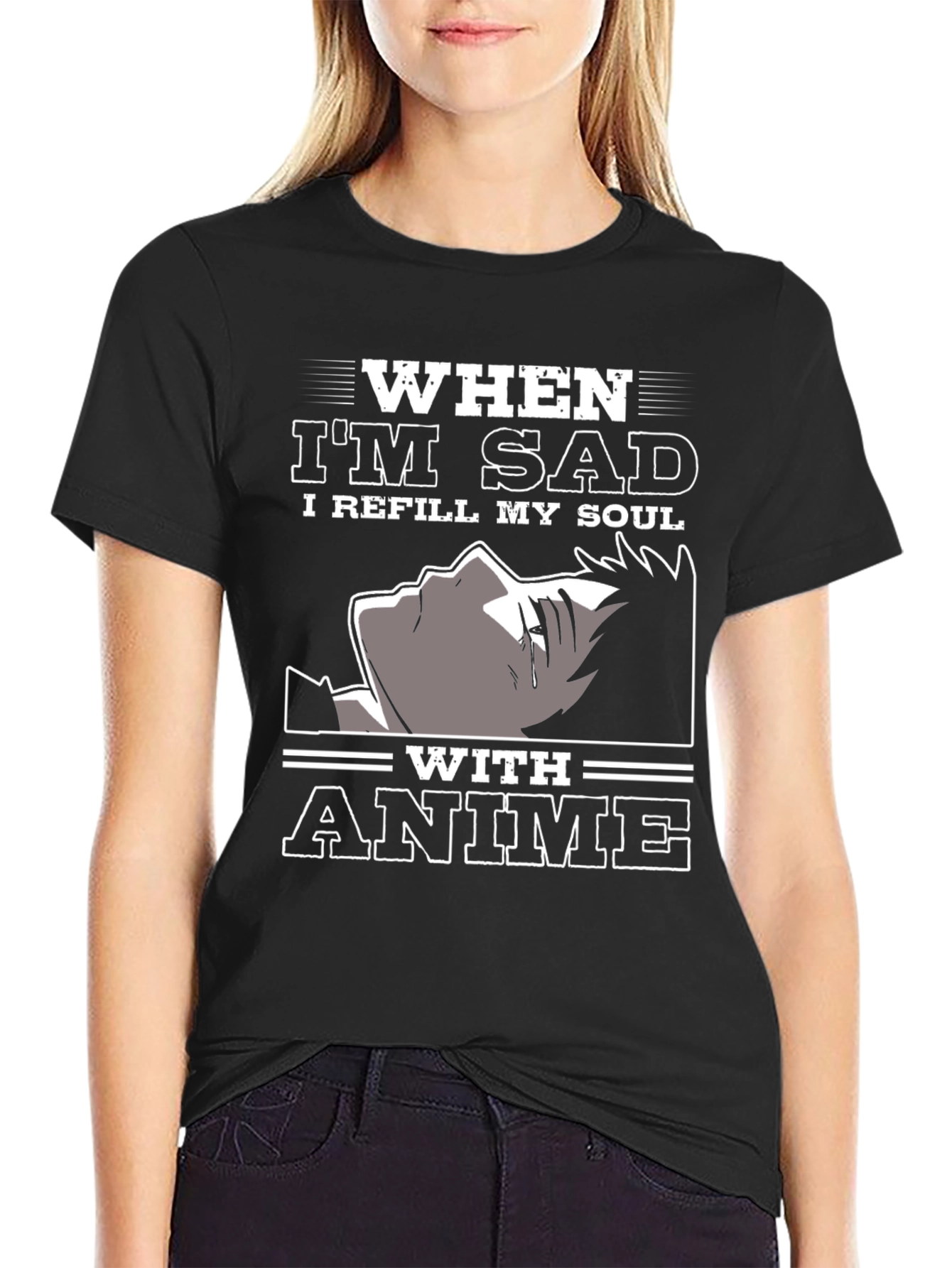 When Im Sad Anime T-Shirt