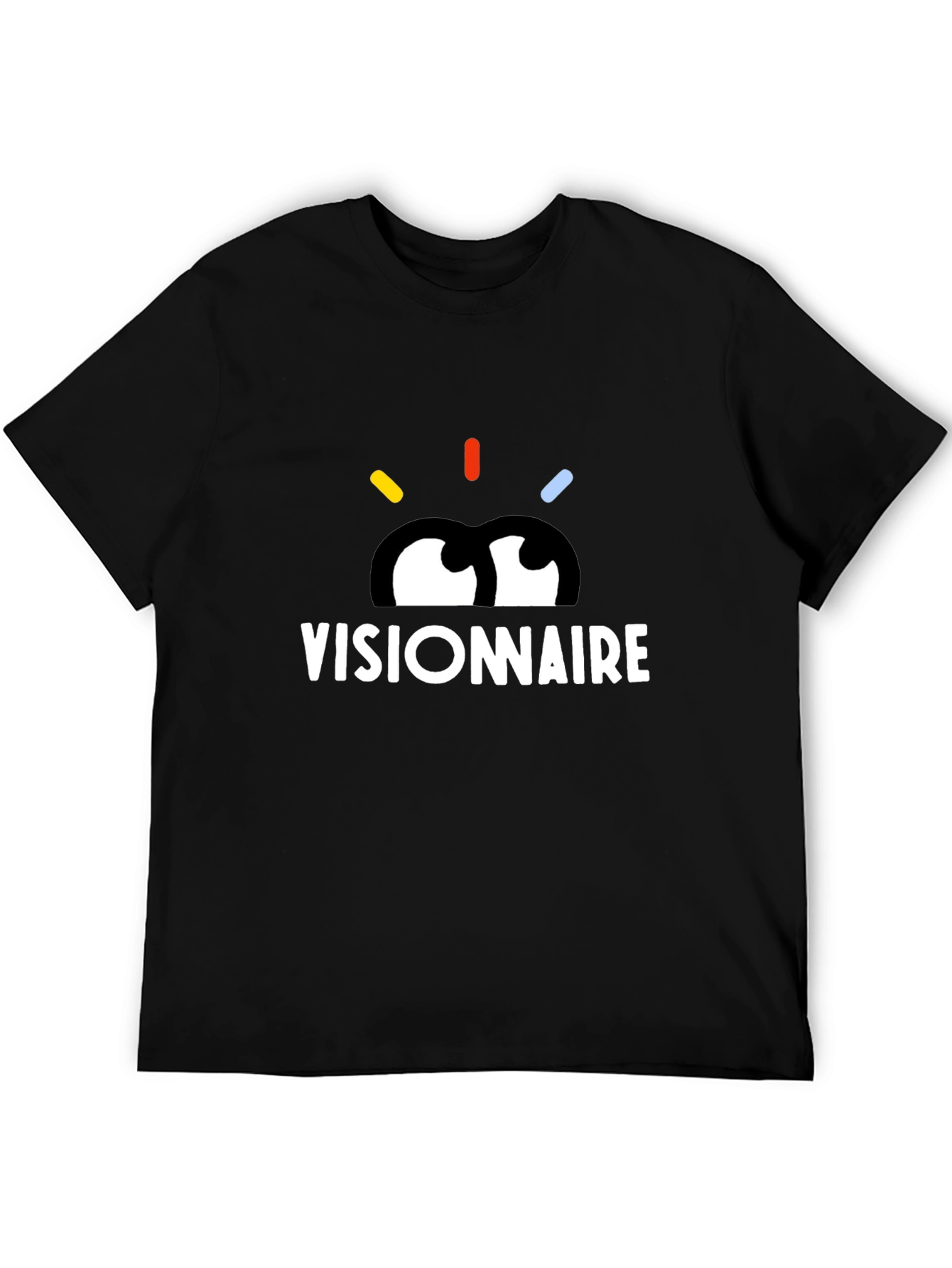 Visionnaire Graphic T-Shirt - Stylish Black Tee