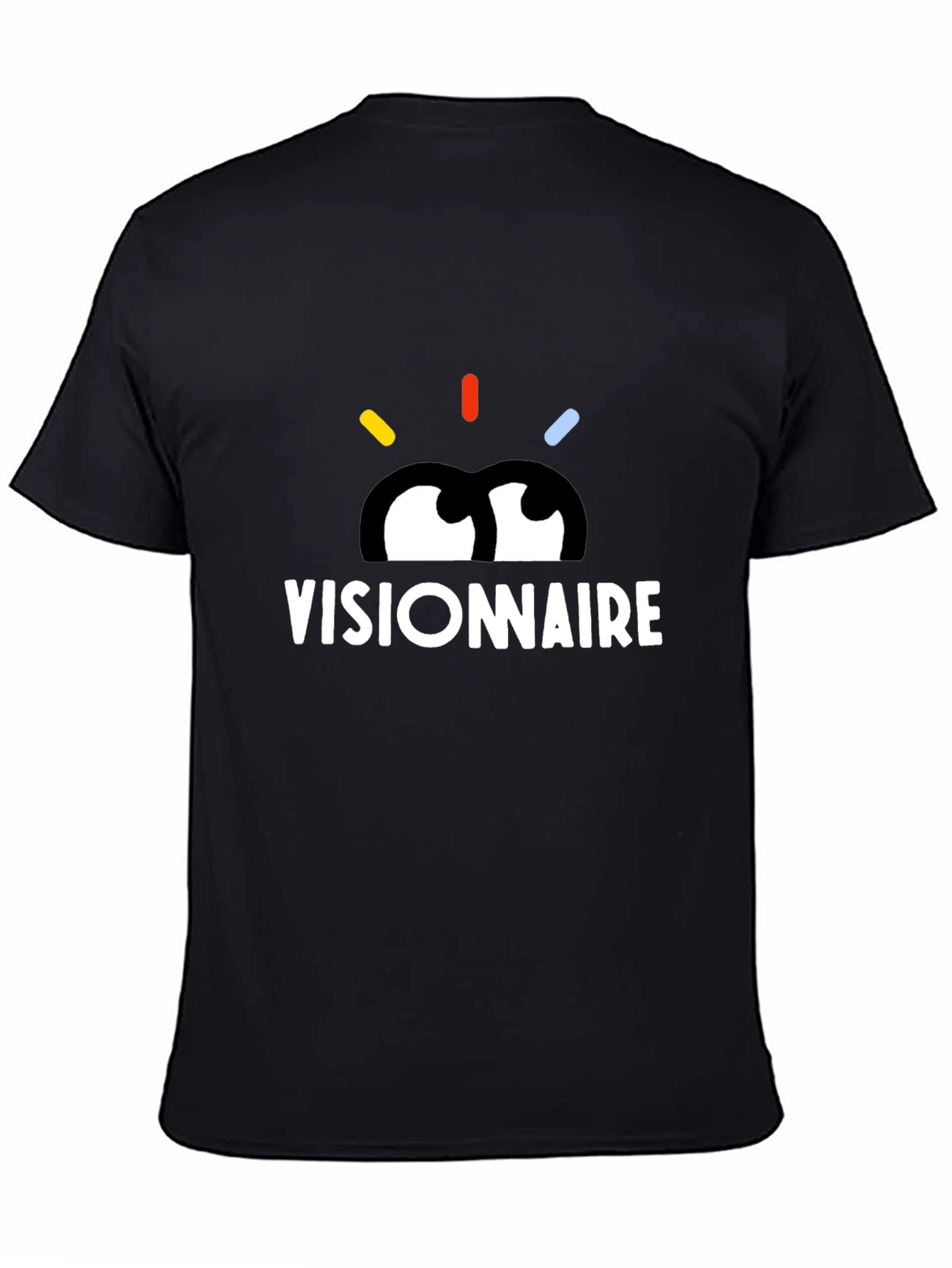 Visionnaire Graphic T-Shirt - Stylish Black Tee