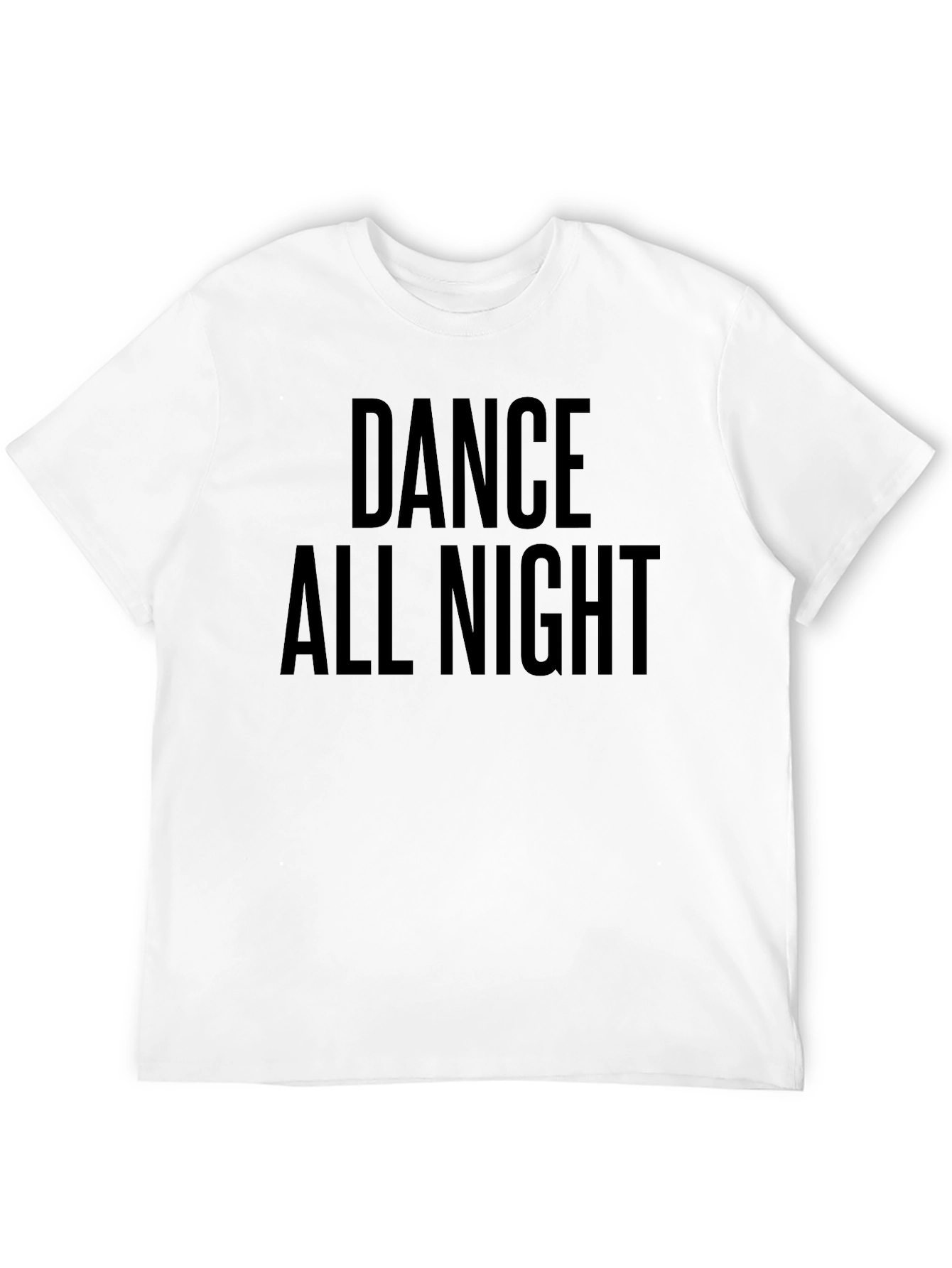 Dance All Night Black Graphic Tee