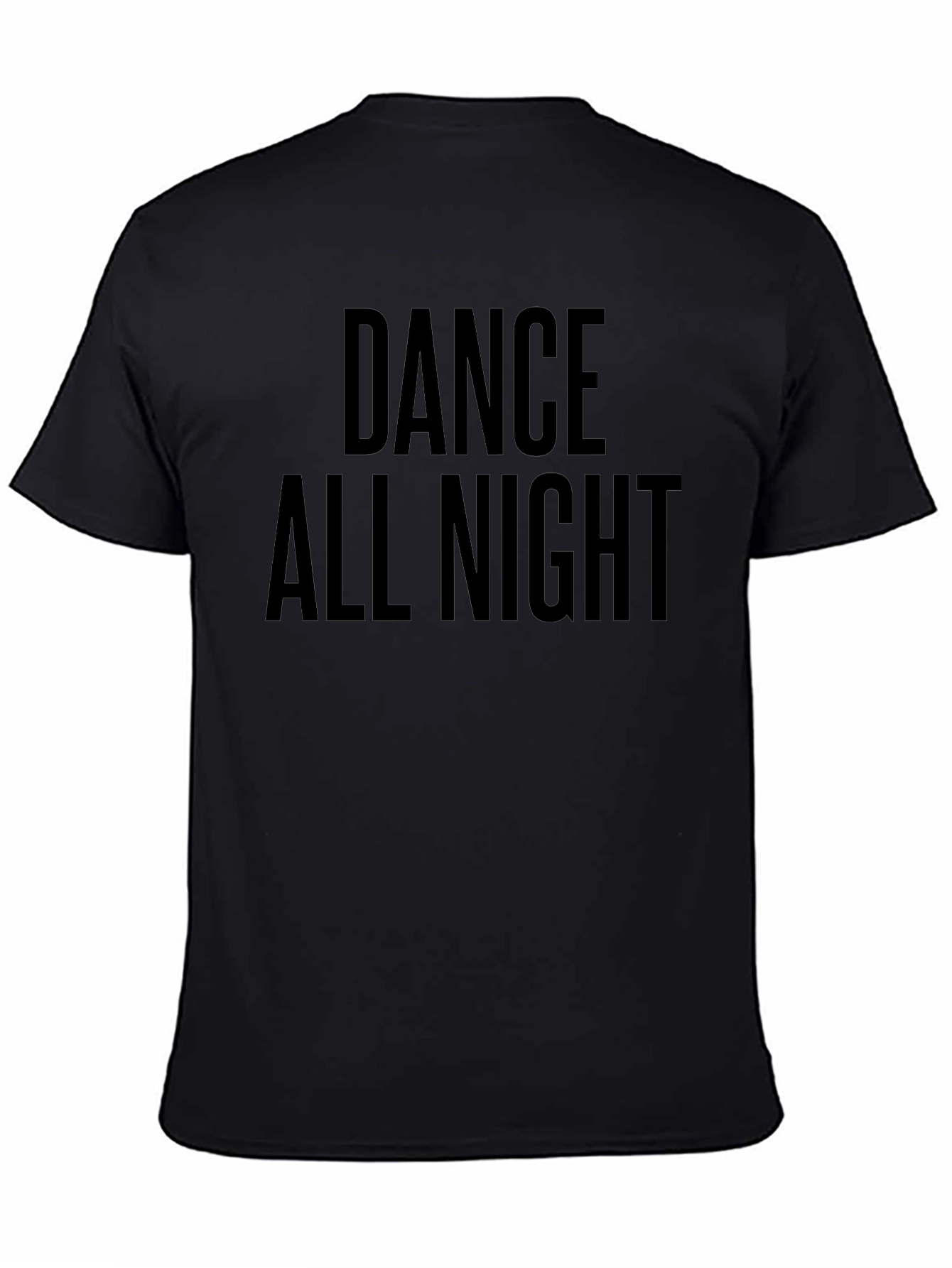 Dance All Night Black Graphic Tee