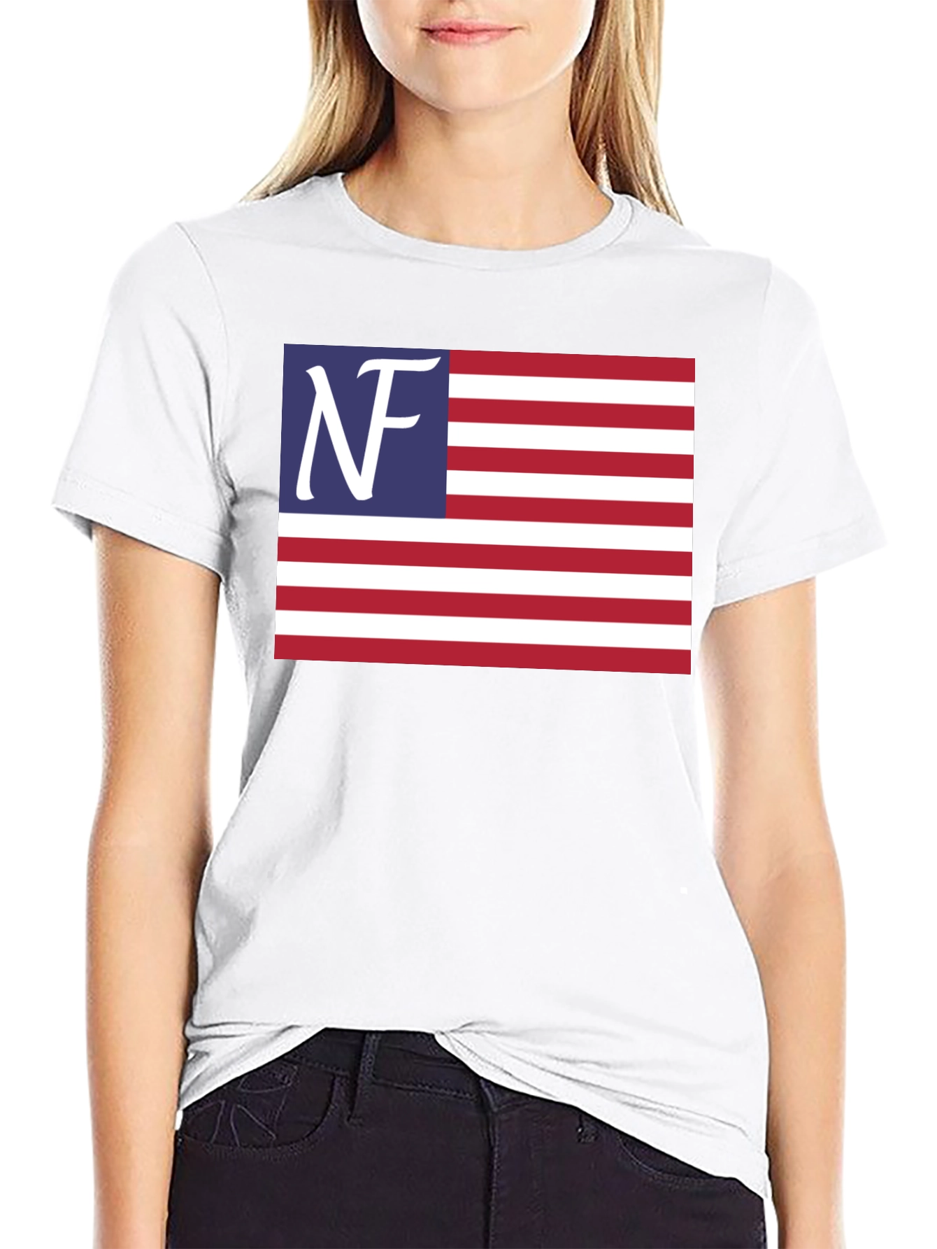 NF Patriotic T-Shirt - American Flag Design