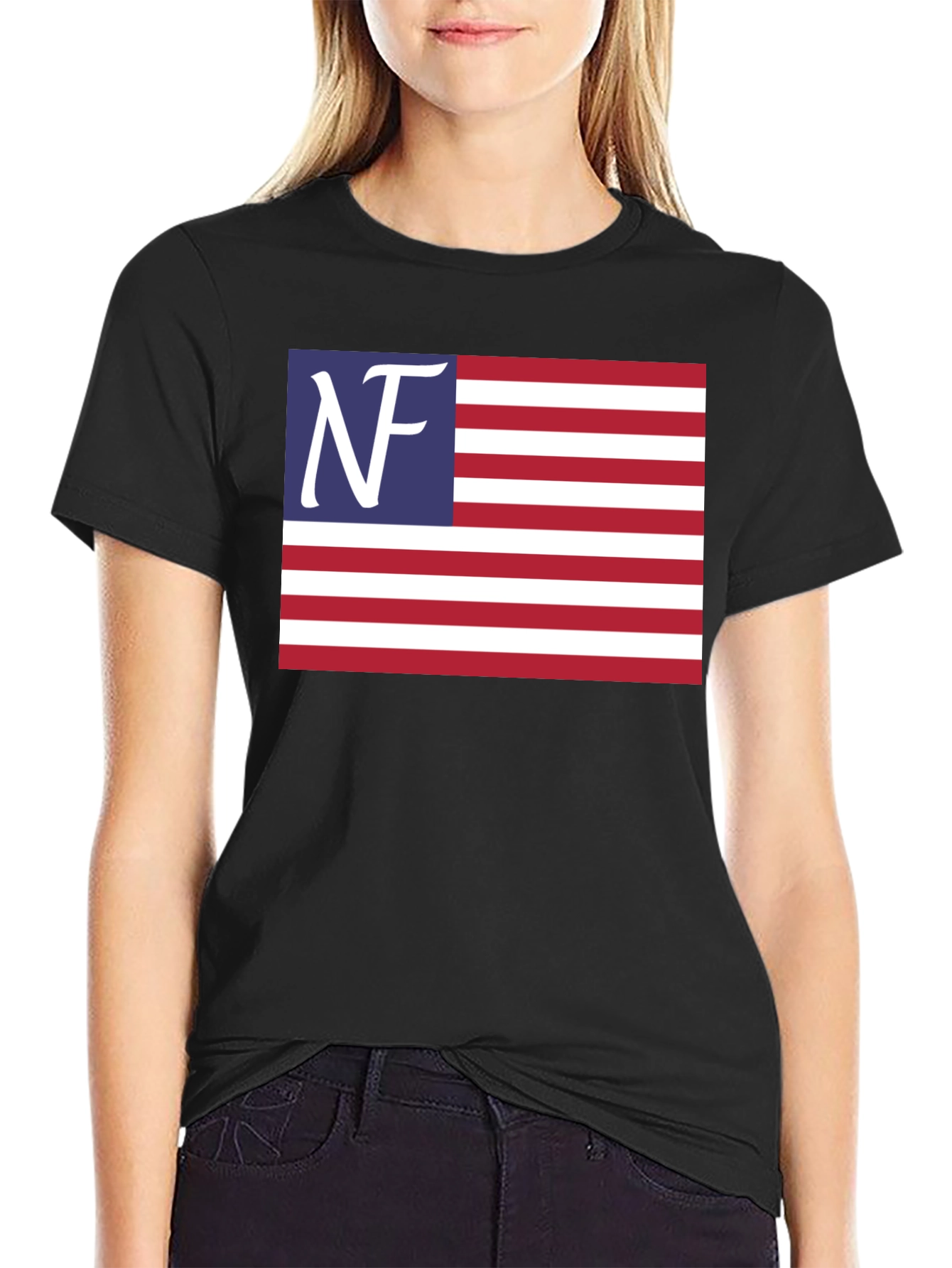 NF Patriotic T-Shirt - American Flag Design