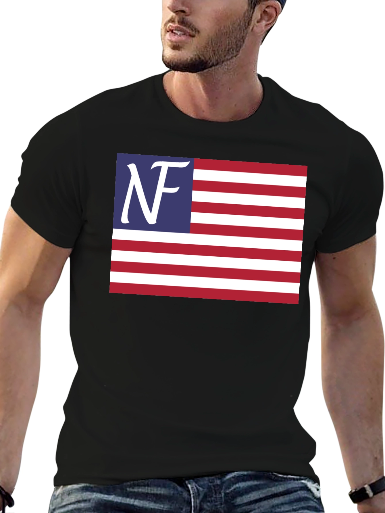 NF Patriotic T-Shirt - American Flag Design