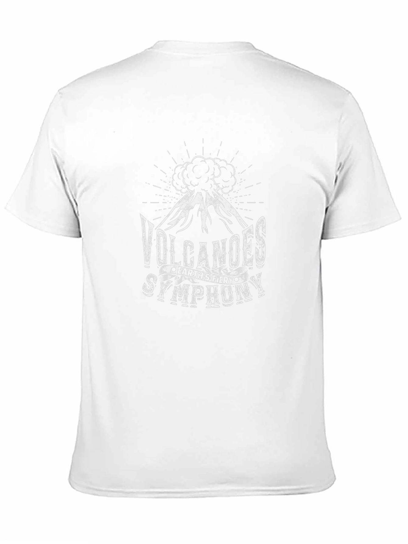 Volcanoes Earths Fiery Symphony Black T-Shirt