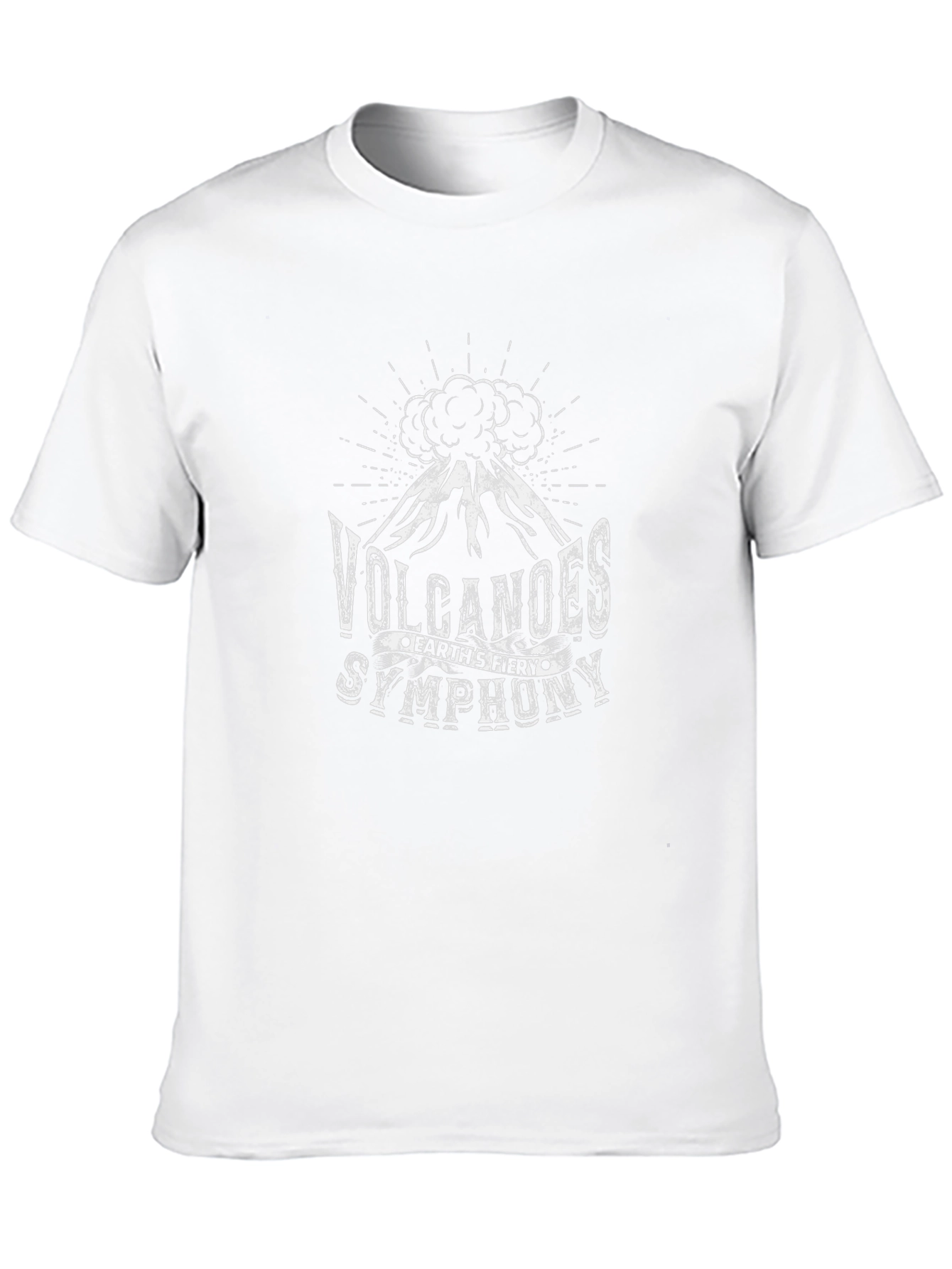 Volcanoes Earths Fiery Symphony Black T-Shirt