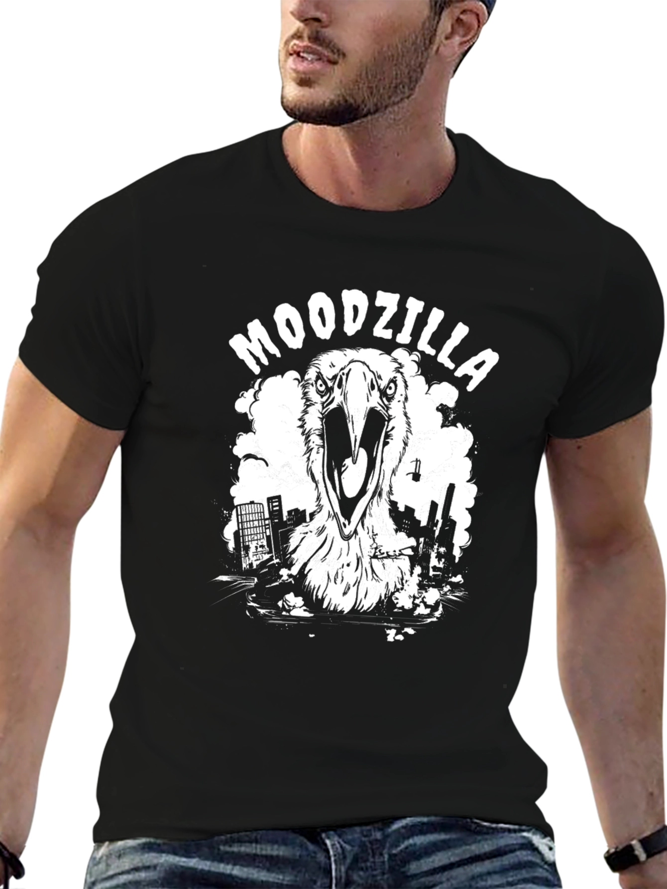 Moodzilla T-Shirt - Black Graphic Tee