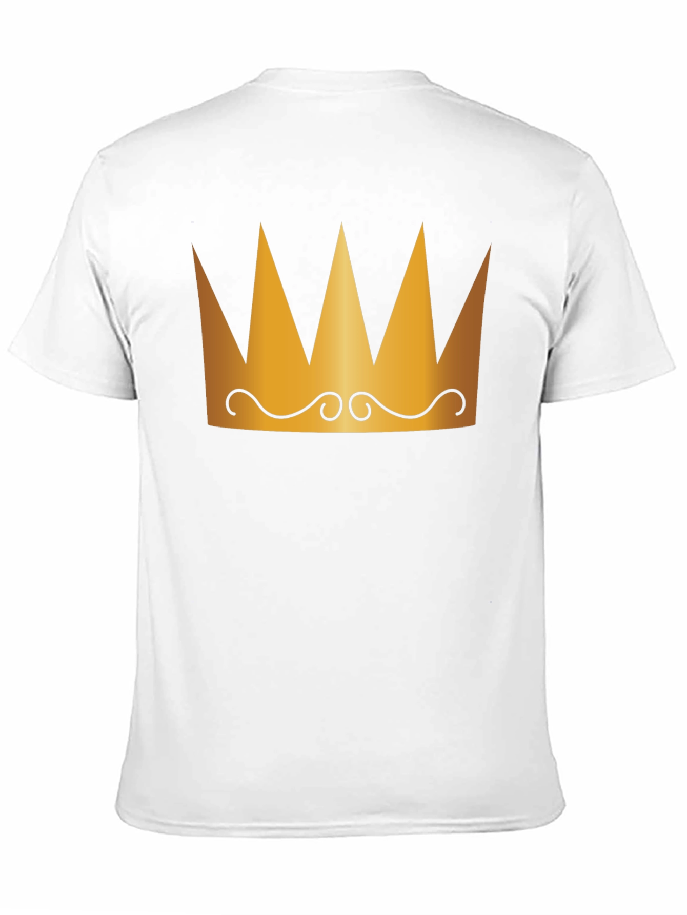 Crown Graphic Tee - Black Cotton T-Shirt