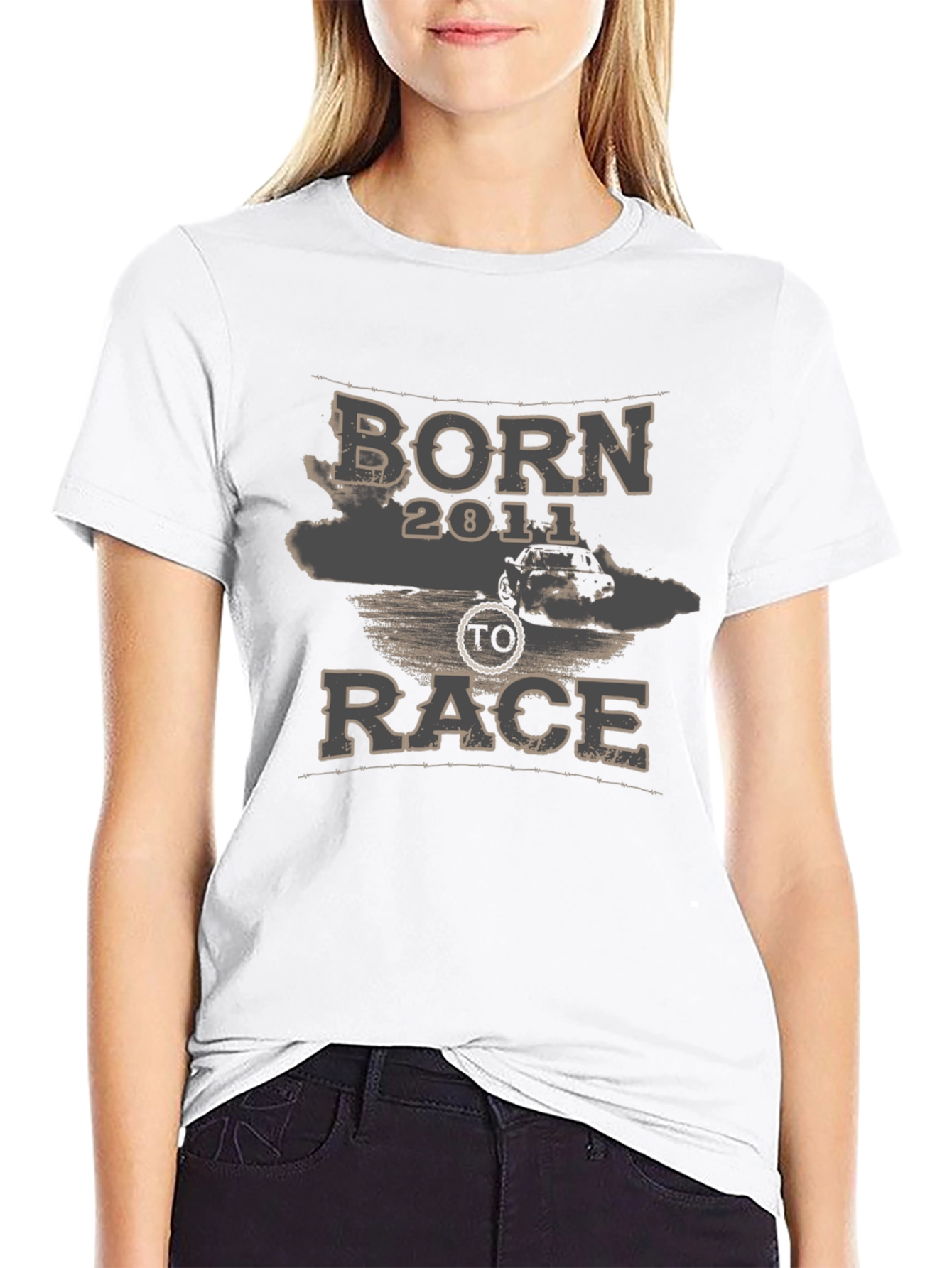 Born to Race 2011 Graphic T-Shirt - Black