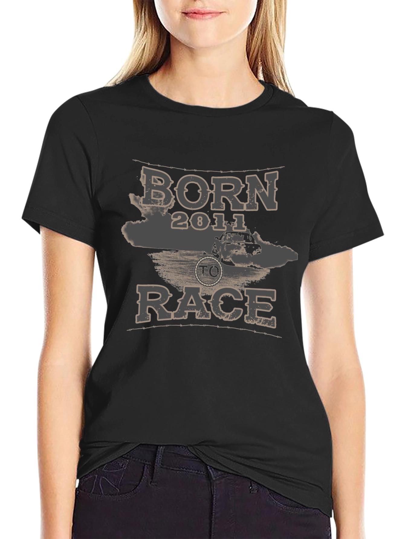 Born to Race 2011 Graphic T-Shirt - Black
