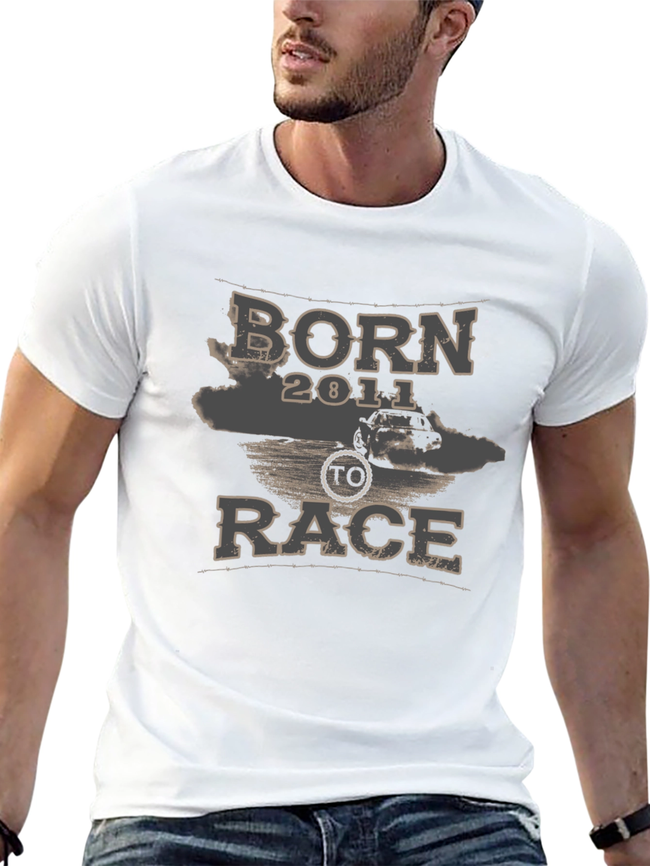 Born to Race 2011 Graphic T-Shirt - Black