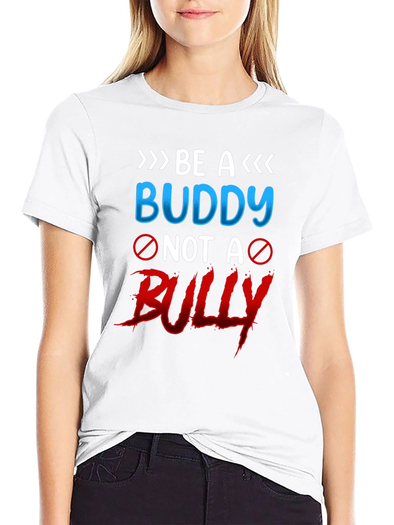 Be a Buddy Not a Bully Graphic T-Shirt