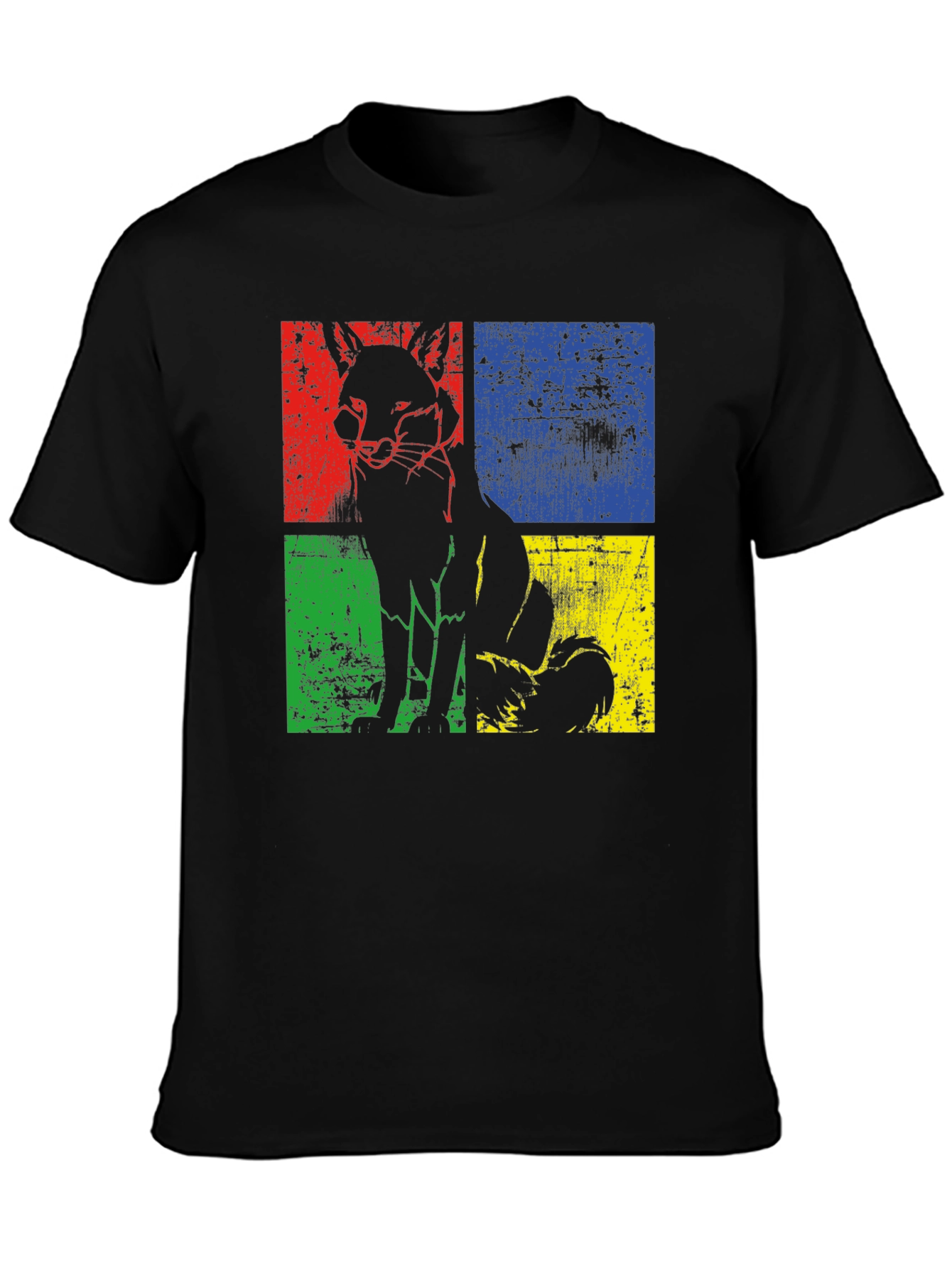 Retro Fox Graphic T-Shirt - Cool Distressed Design