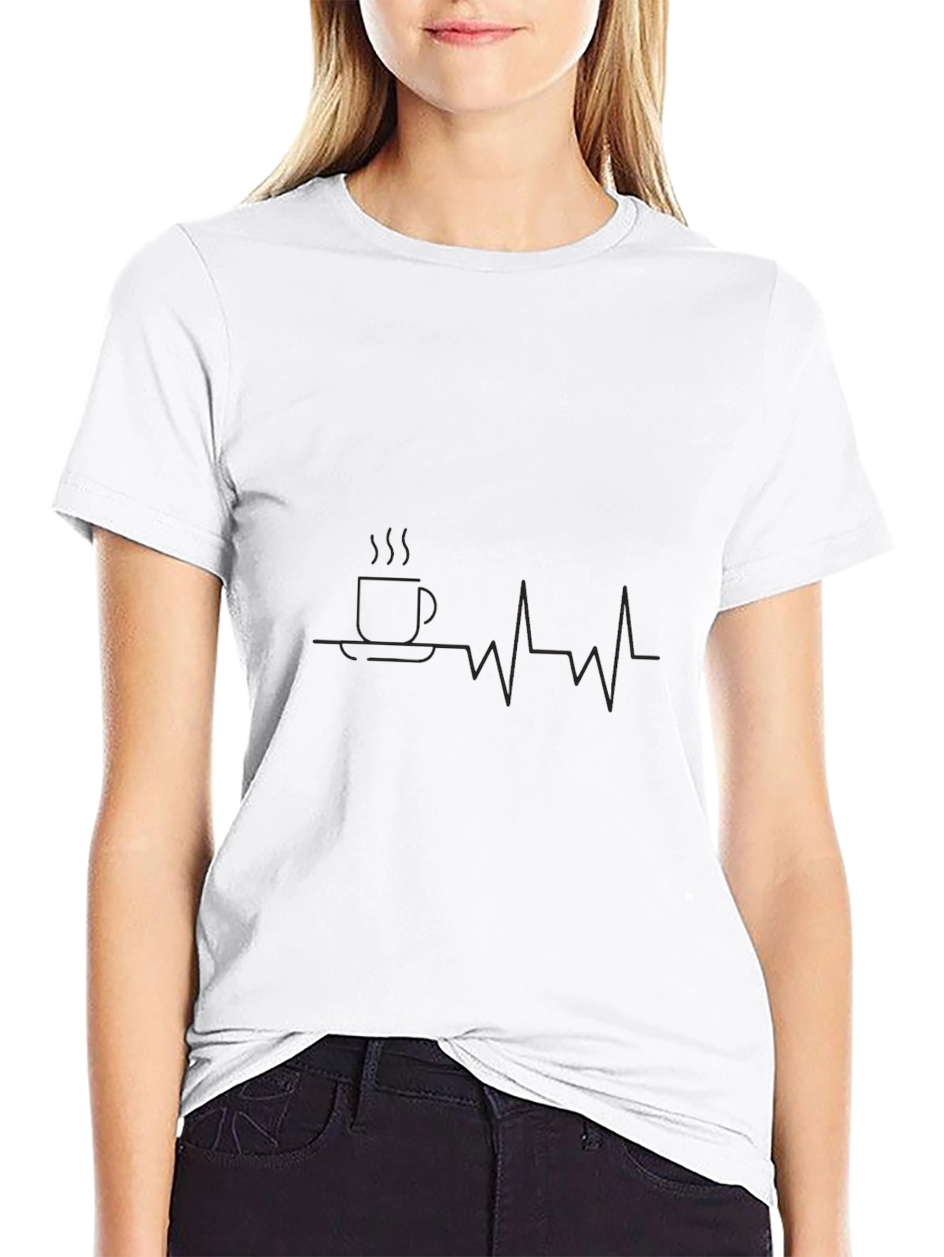 Coffee Heartbeat Graphic Tee - Unisex Comfort