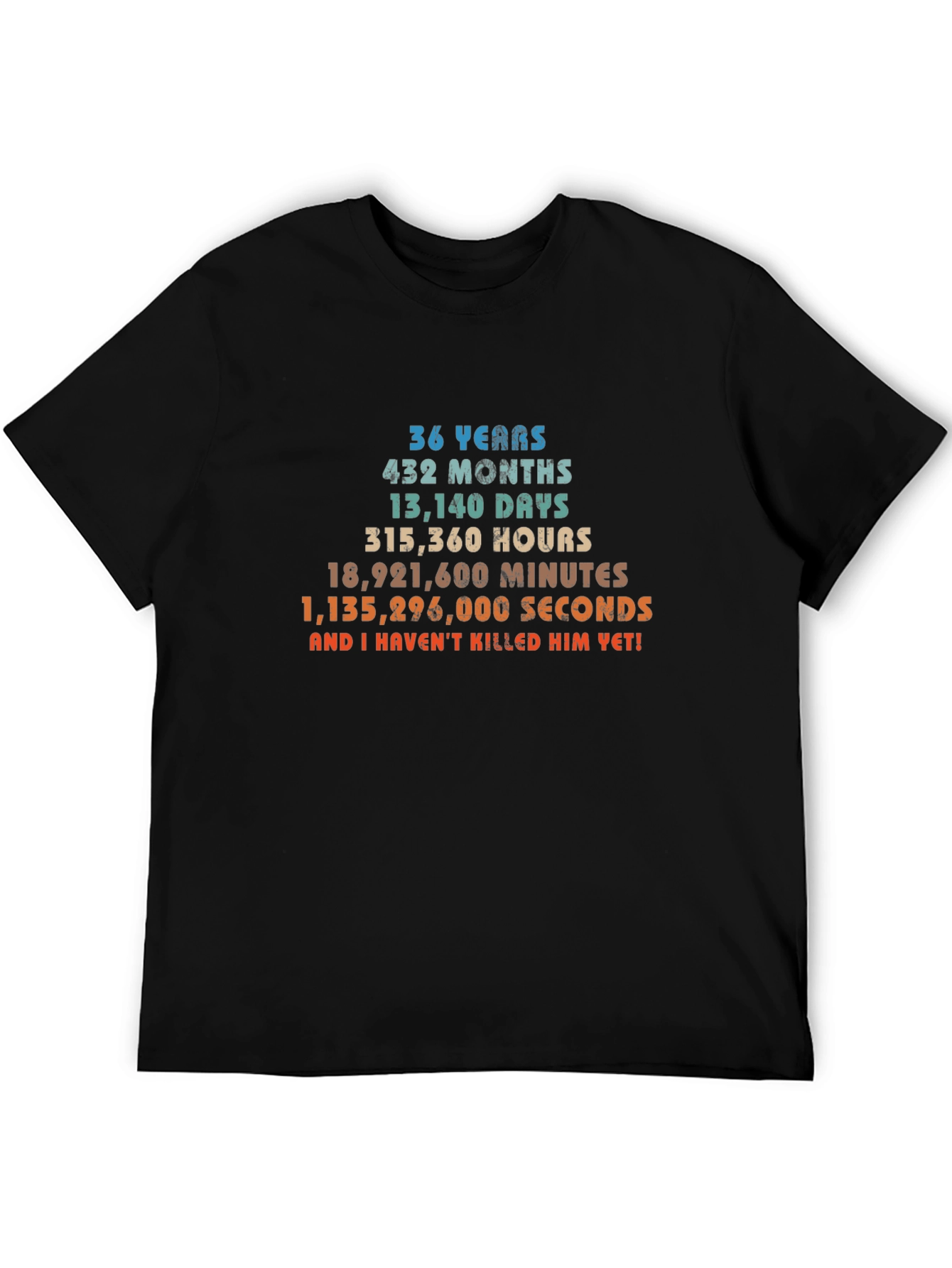 36 Years Anniversary T-Shirt Funny Gift