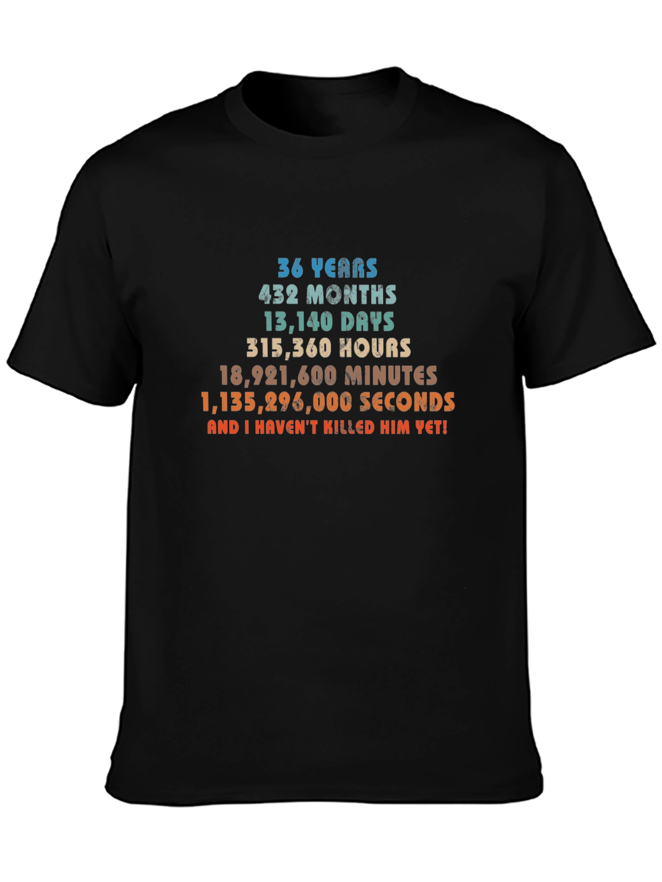 36 Years Anniversary T-Shirt Funny Gift