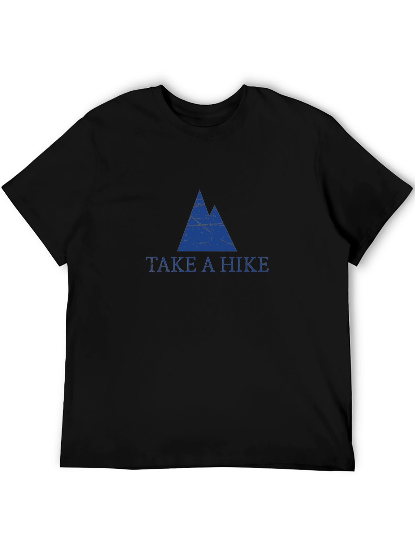 Mens Black Take a Hike Graphic T-Shirt