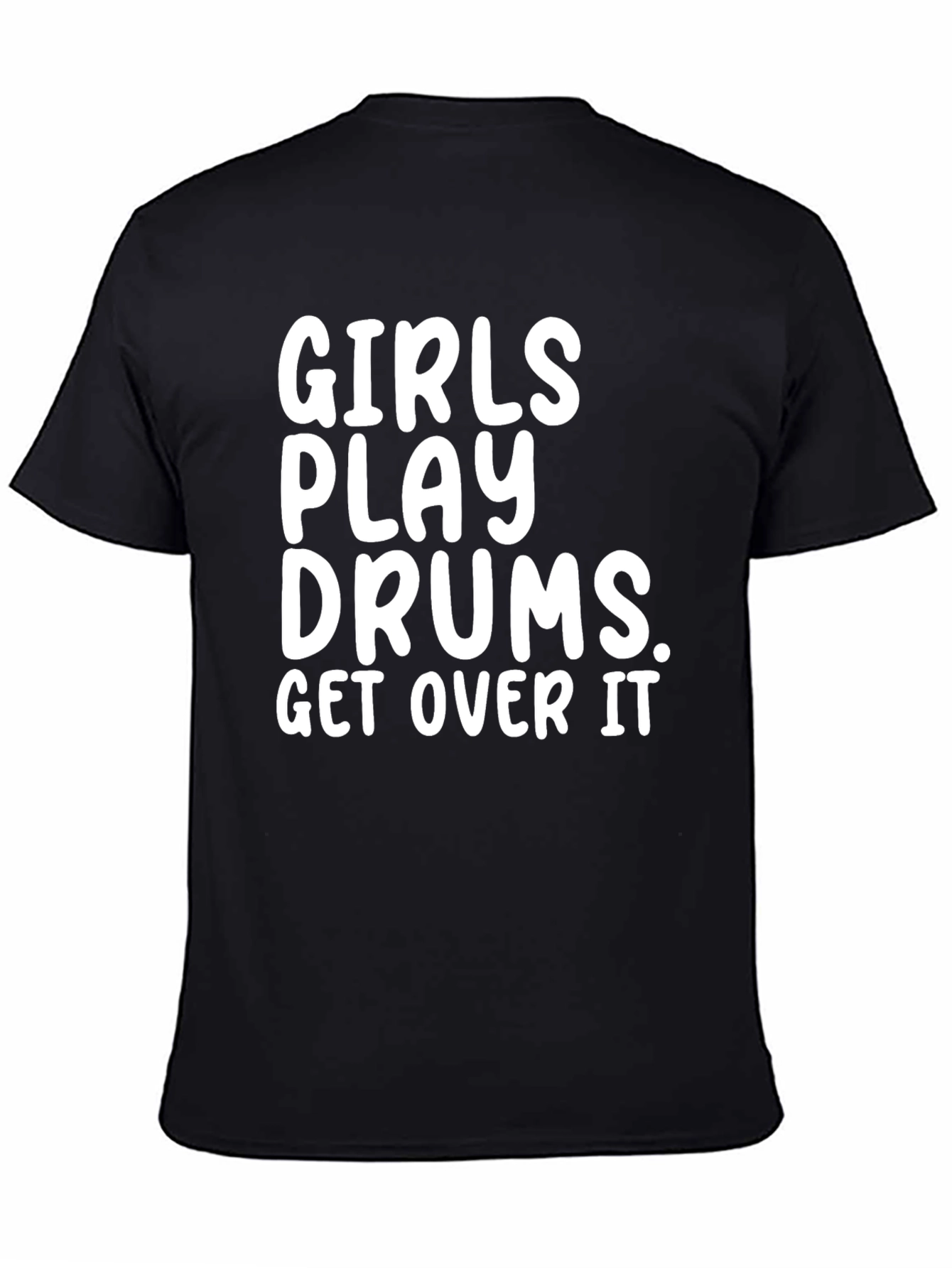 Girls Play Drums Graphic Tee