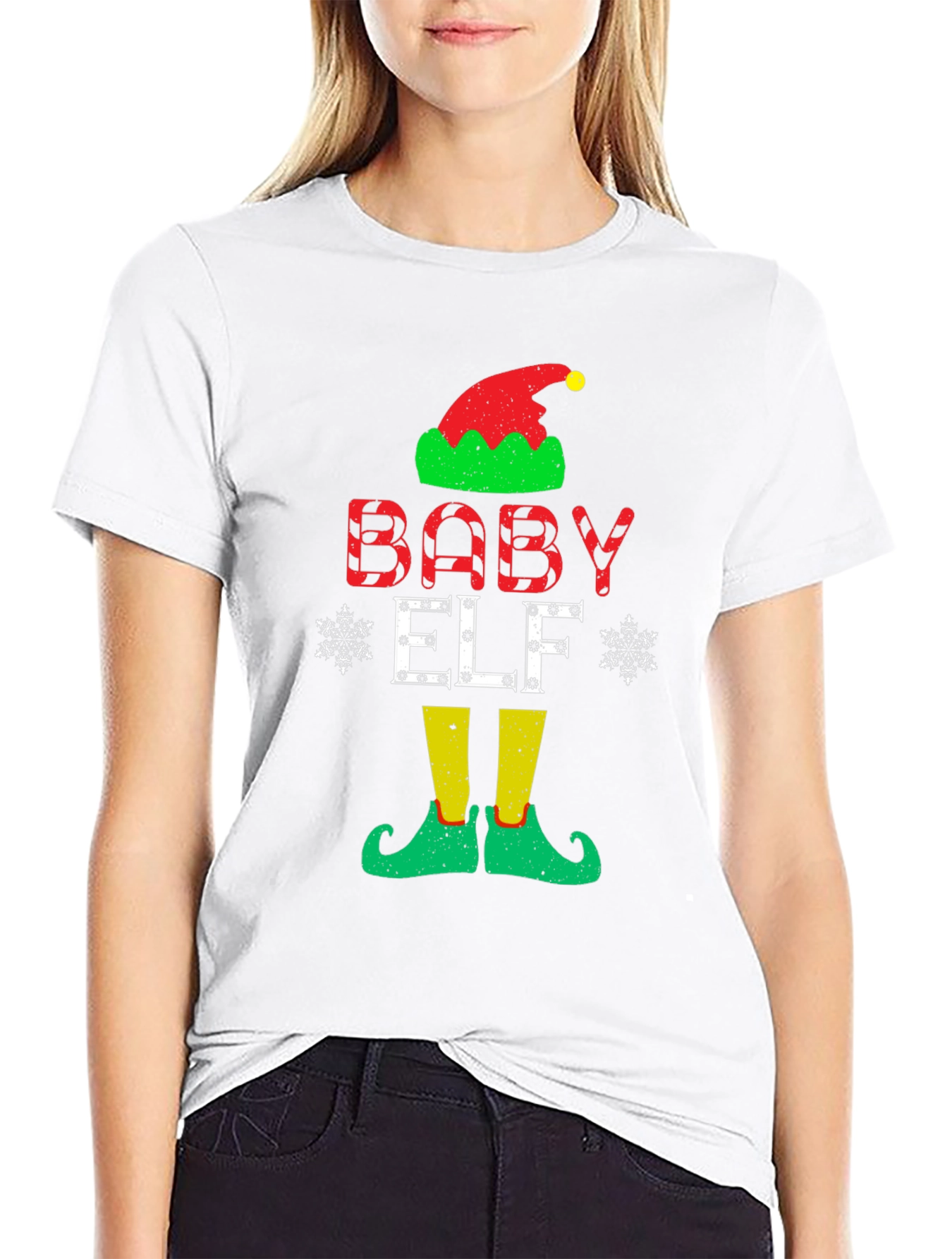 Baby Elf Christmas T-Shirt Festive Holiday Apparel