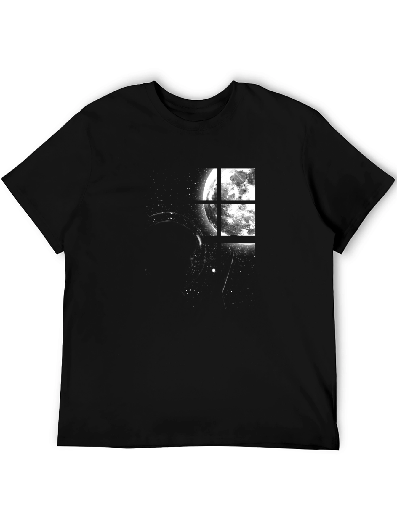 Moonlit Window Tee - Stylish Graphic Print