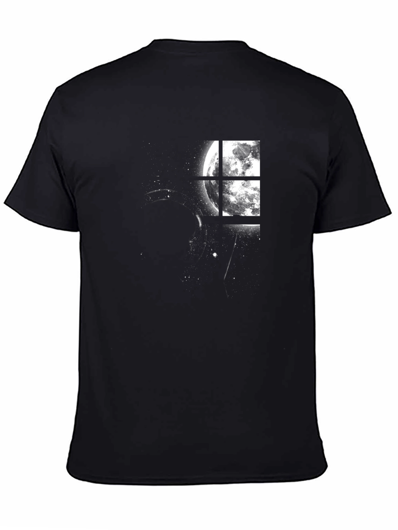 Moonlit Window Tee - Stylish Graphic Print