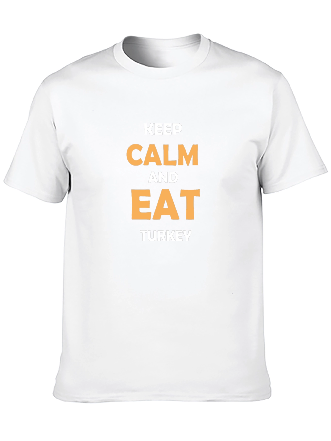 Keep Calm and Eat Turkey Black T-Shirt
