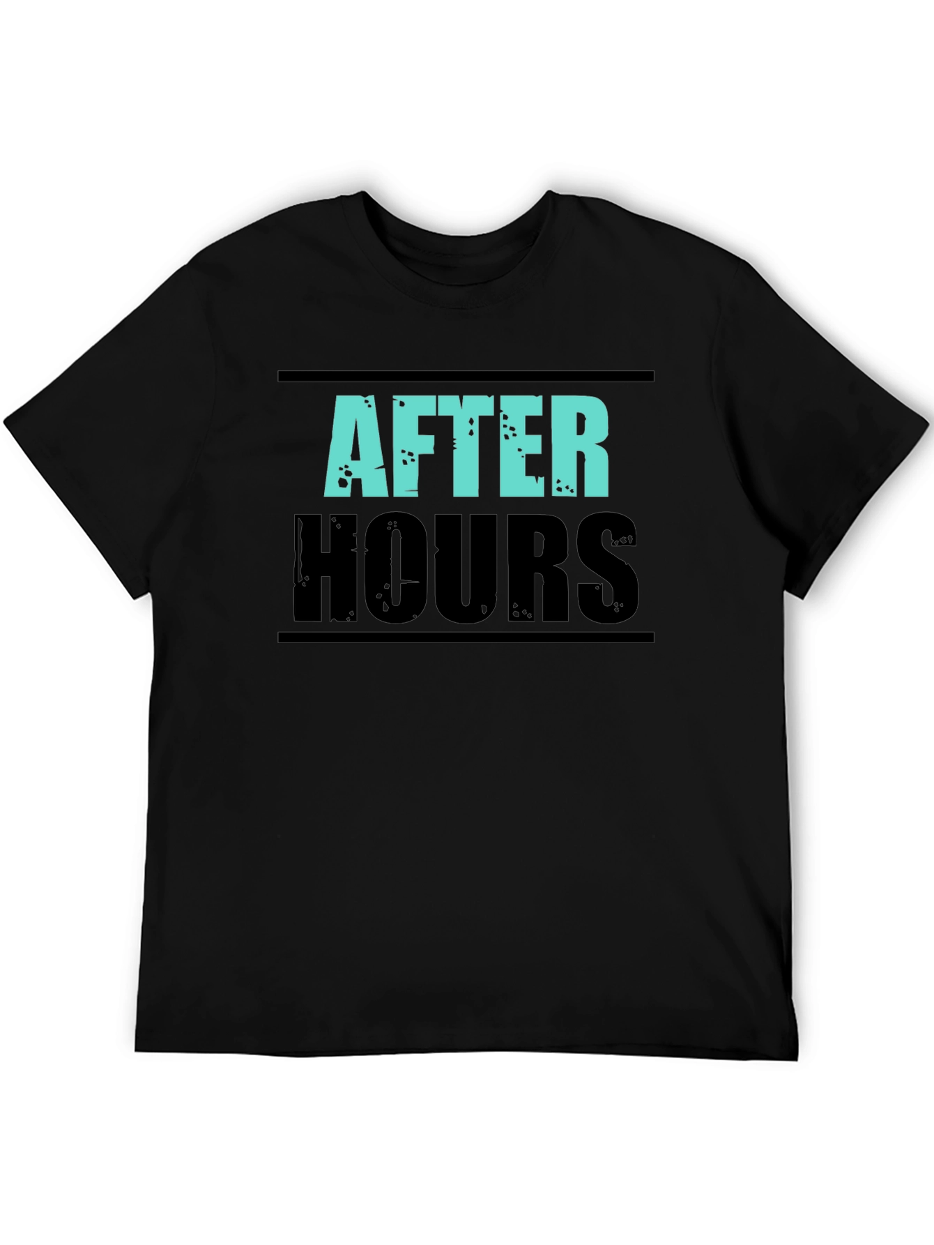 After Hours Graphic Print Black T-Shirt
