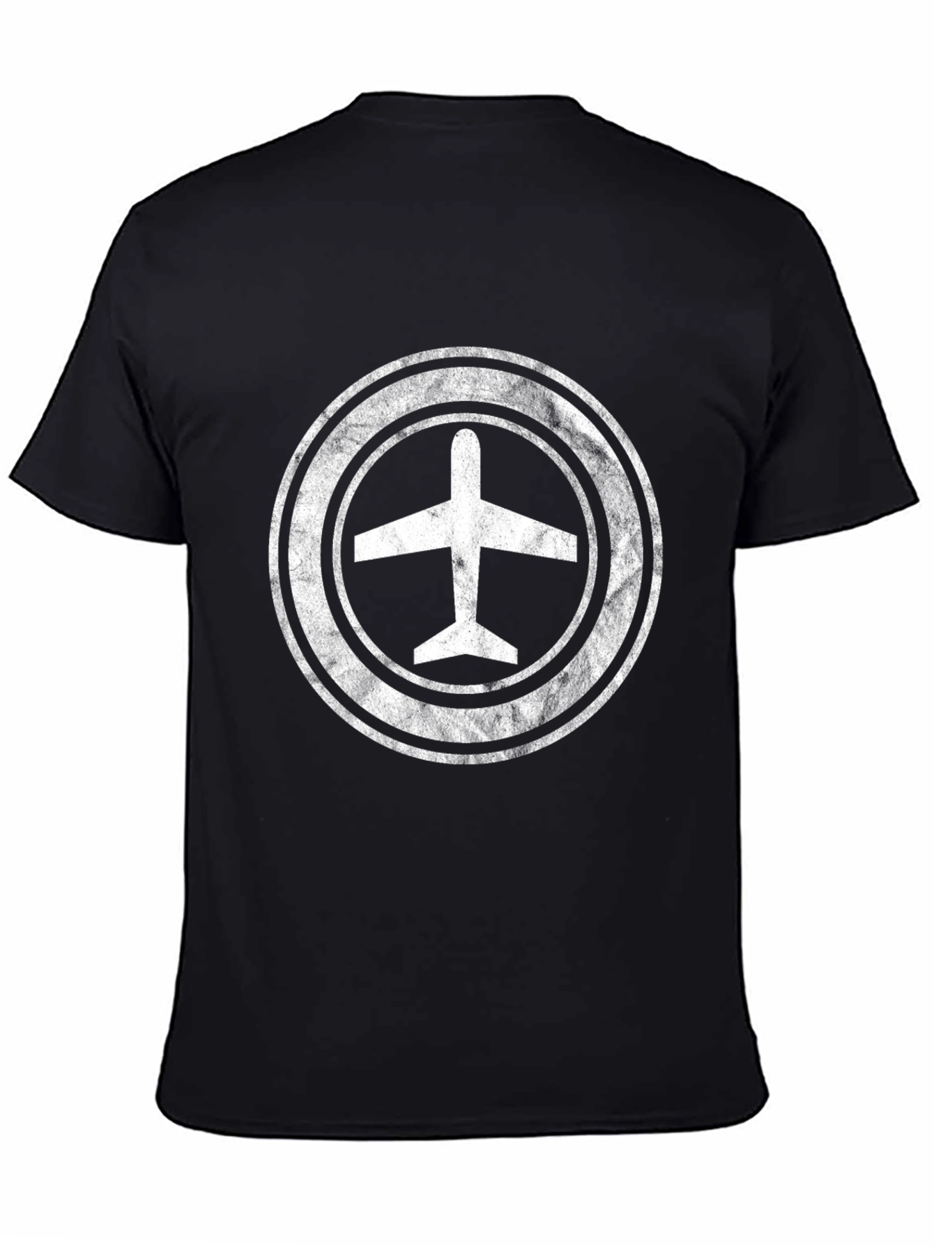 Airplane Logo Black T-Shirt - Pilot Gift