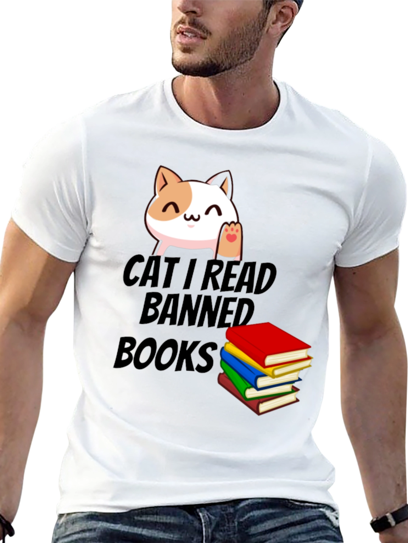 Cat I Read Banned Books T-Shirt