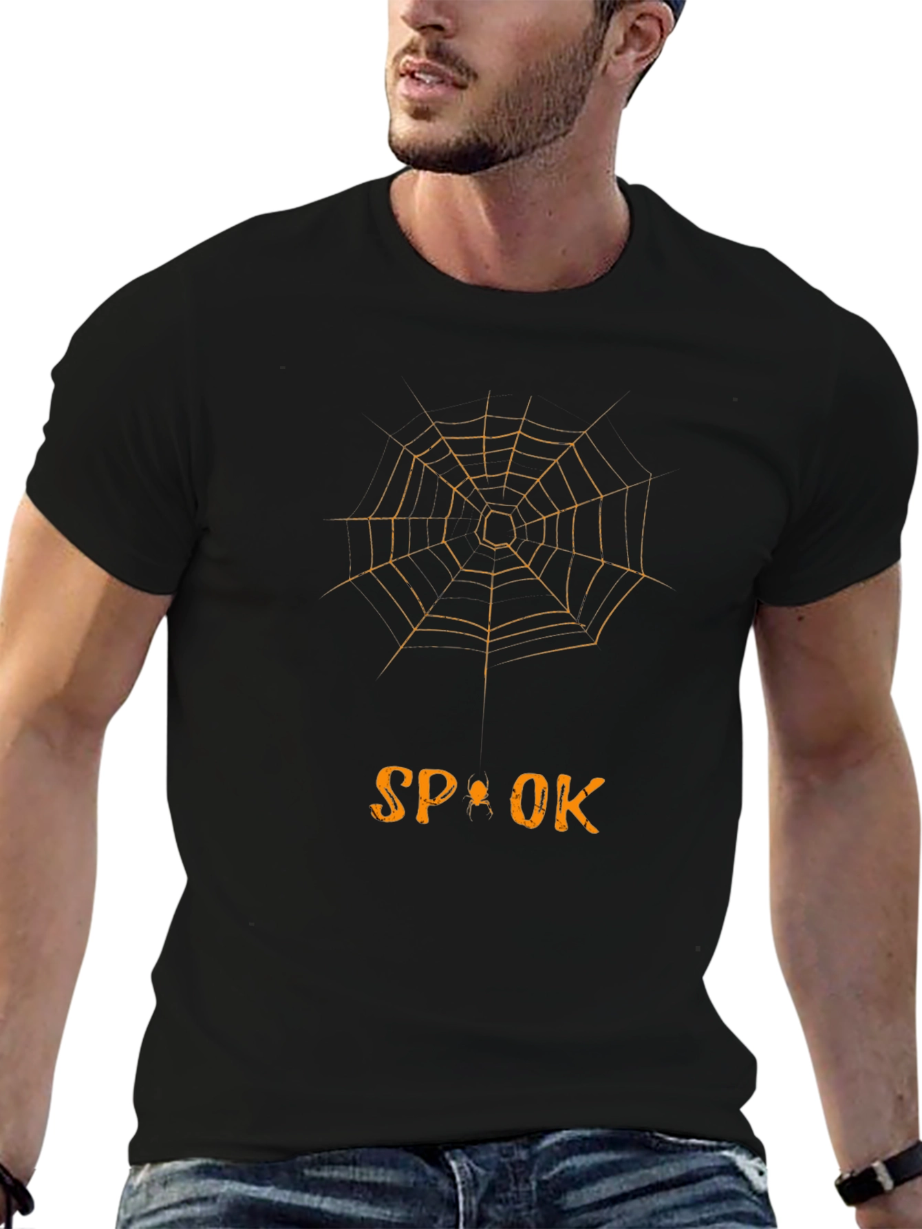 Spook Halloween T-Shirt - Mens Black Graphic Tee