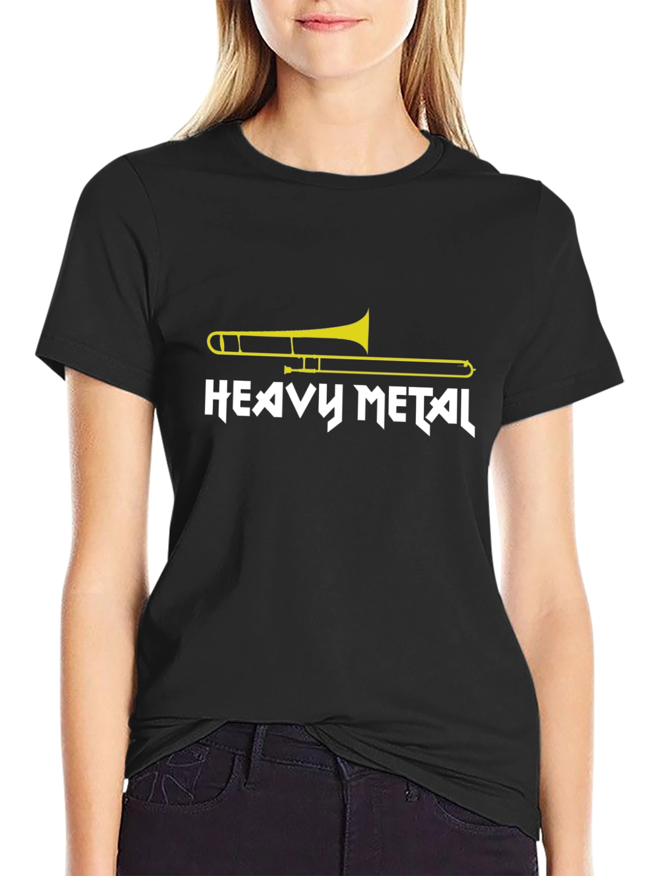 Heavy Metal Trombone Graphic T-Shirt