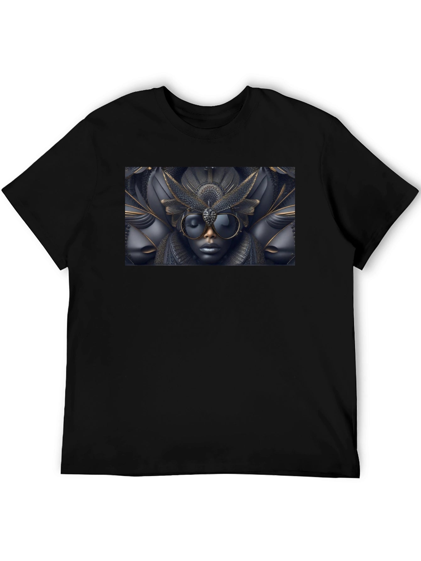 Abstract Art Graphic Black T-Shirt