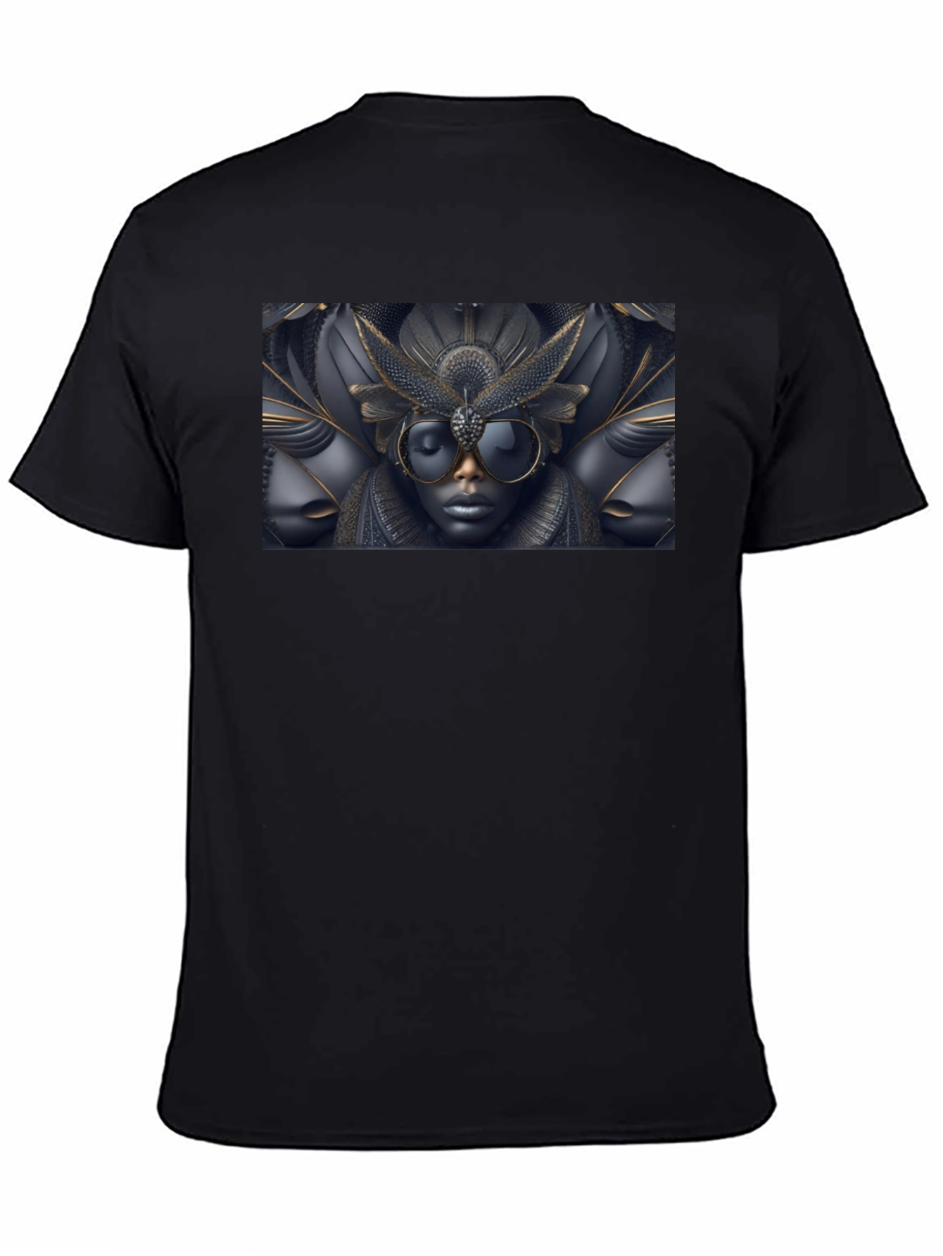Abstract Art Graphic Black T-Shirt