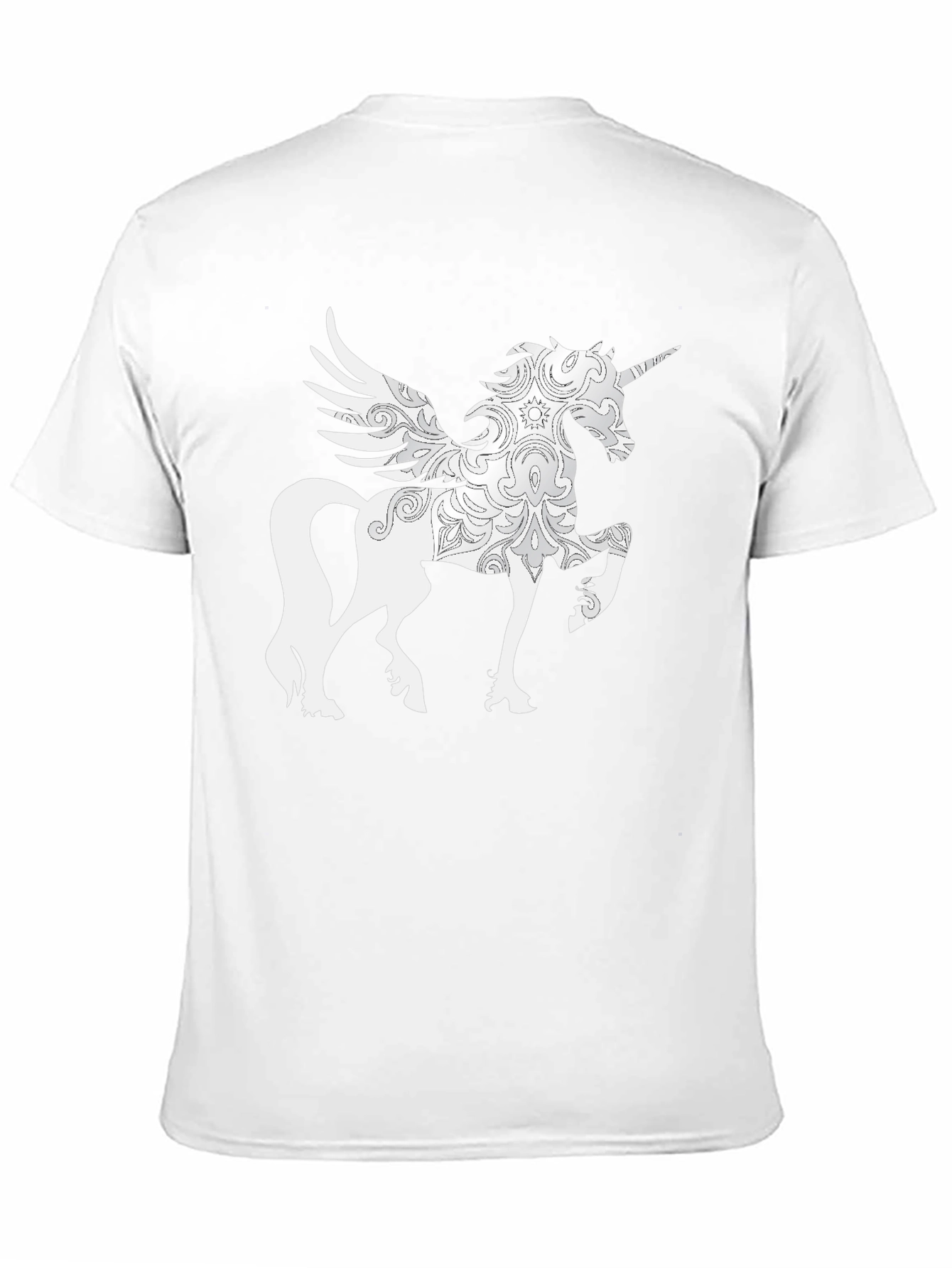Unicorn Pegasus Graphic Tee - Black