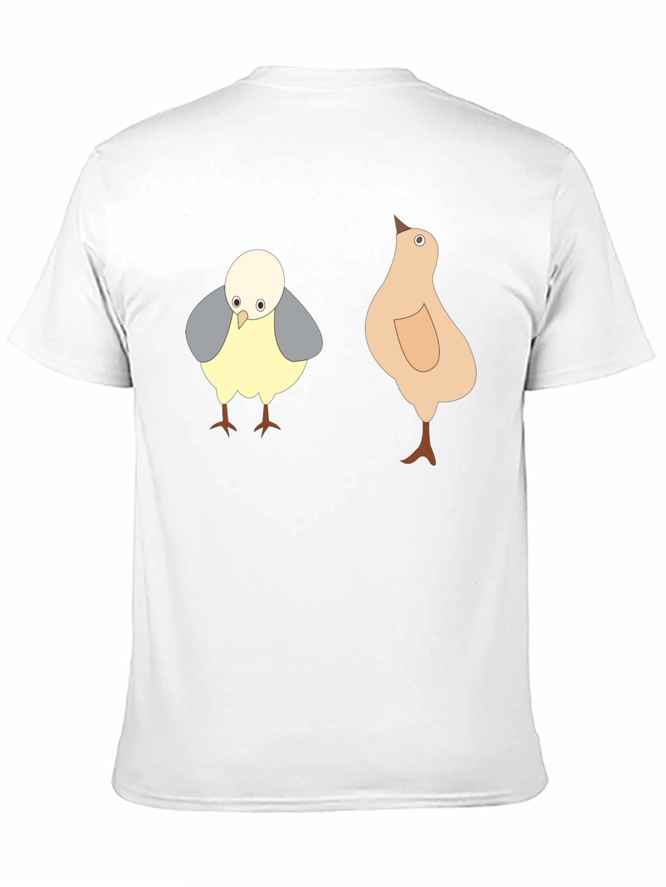 Cartoon Chick Black T-Shirt