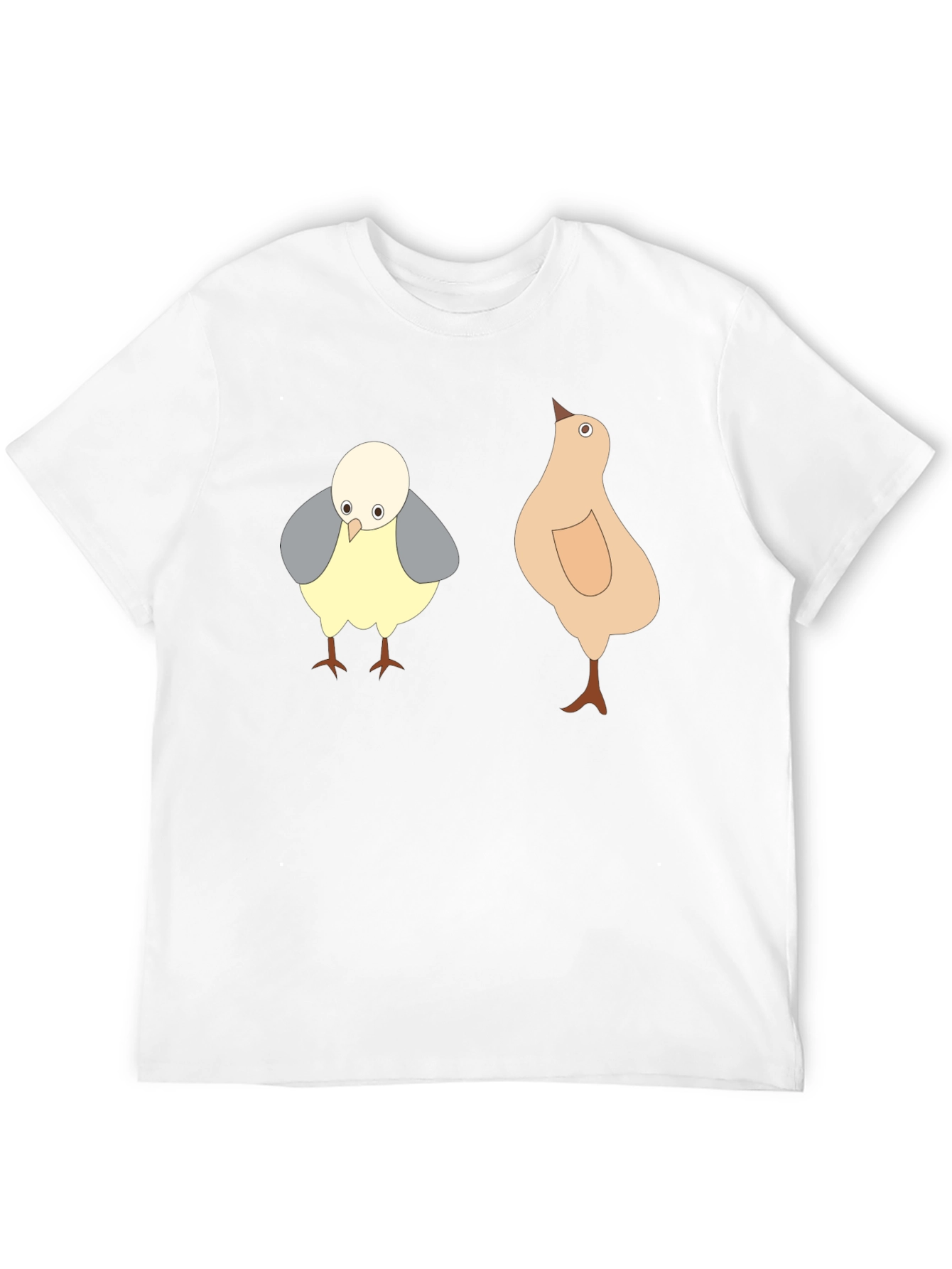 Cartoon Chick Black T-Shirt