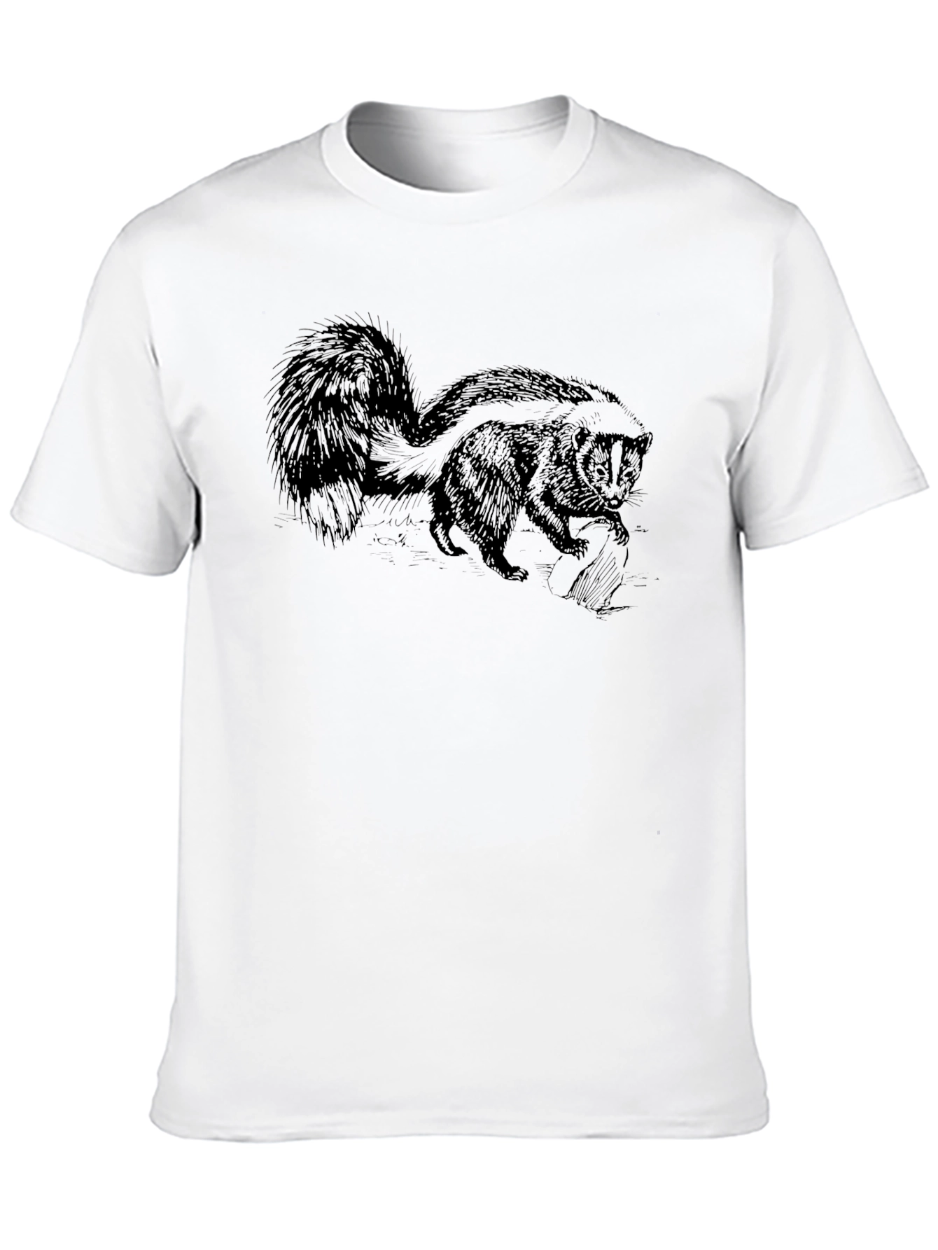 Skunk Graphic Tee - Casual Cotton T-Shirt