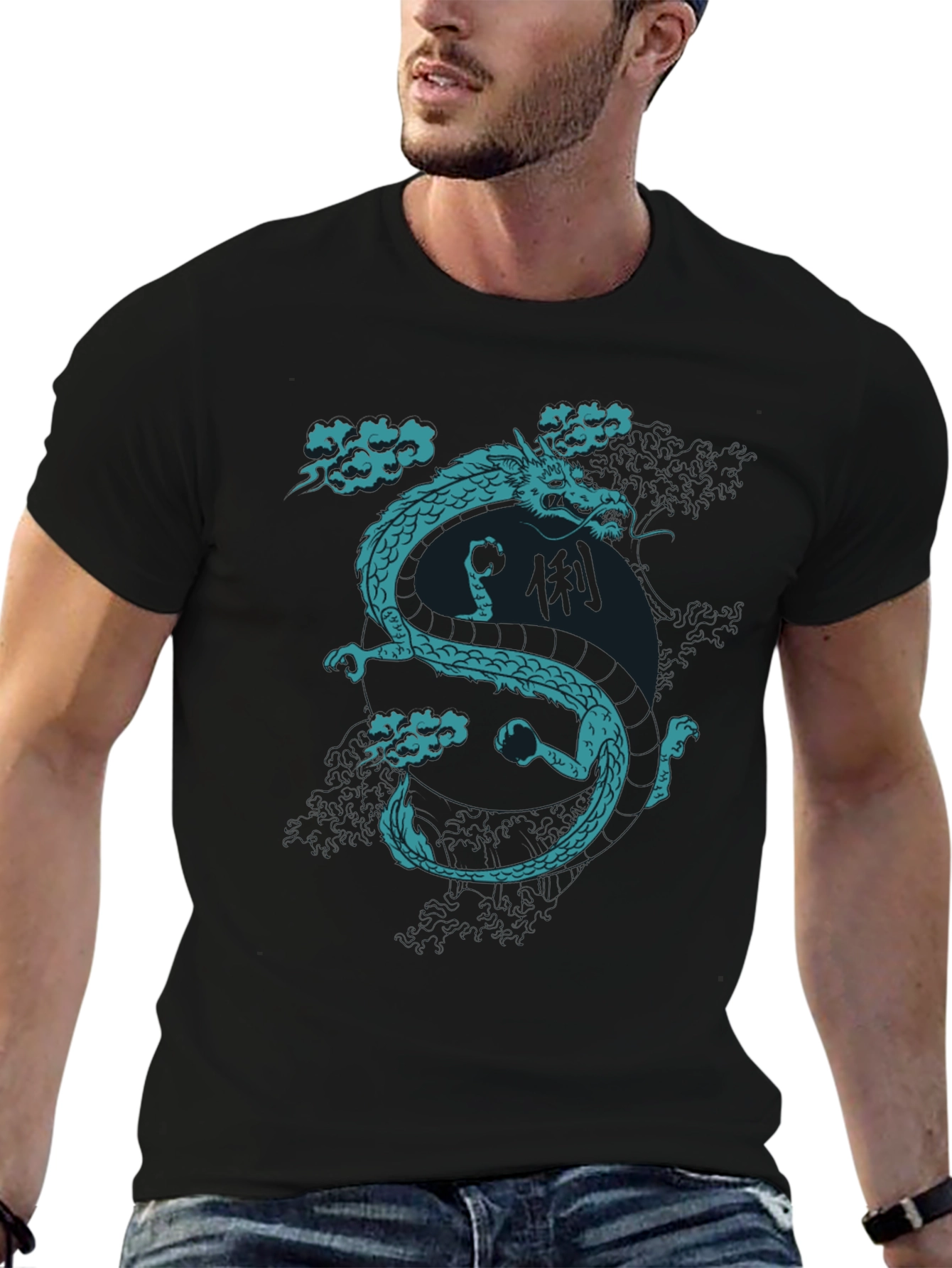 Dragon Graphic T-Shirt - Black