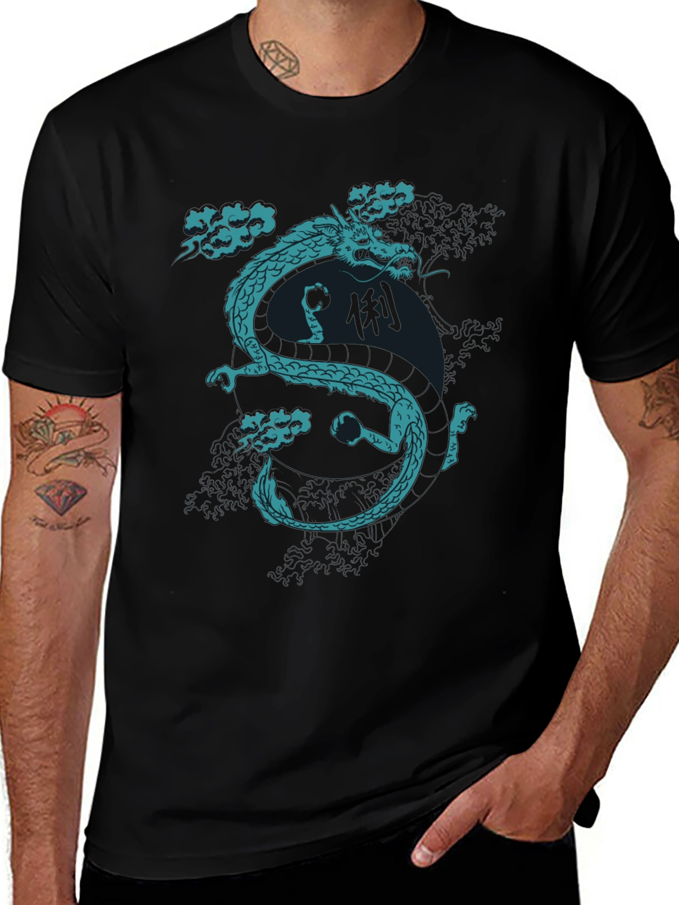 Dragon Graphic T-Shirt - Black