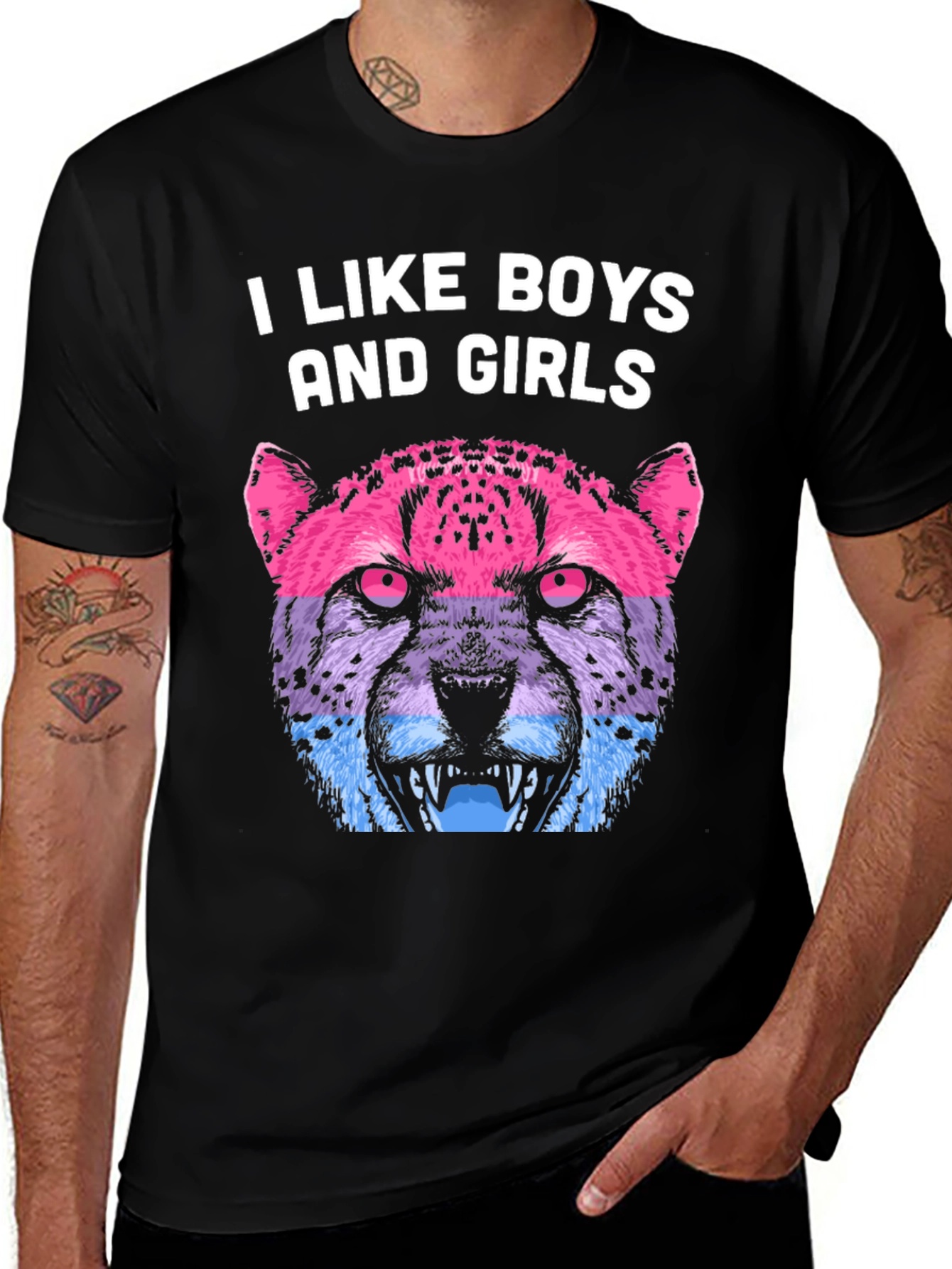 Bisexual Pride T-Shirt - I Like Boys and Girls
