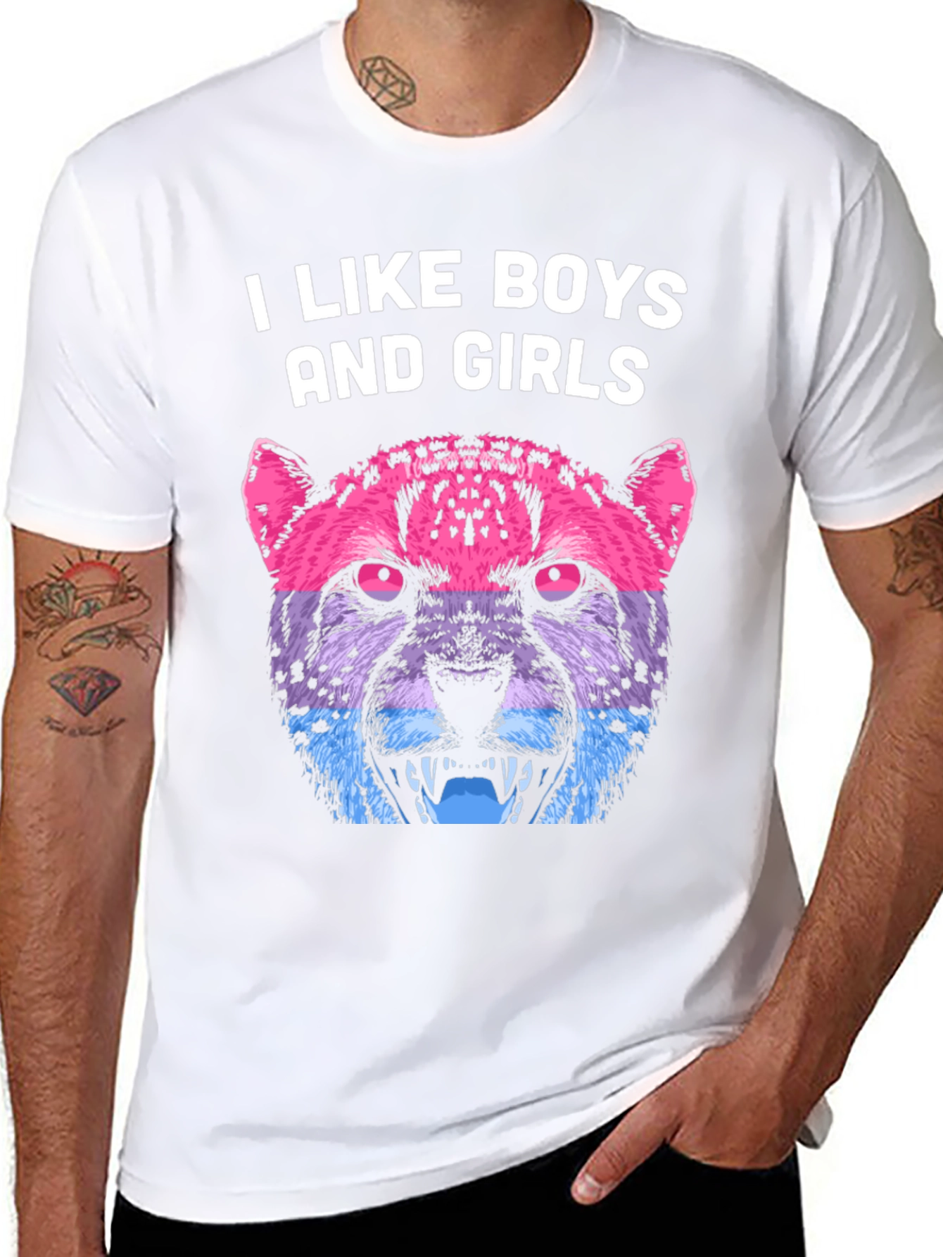 Bisexual Pride T-Shirt - I Like Boys and Girls