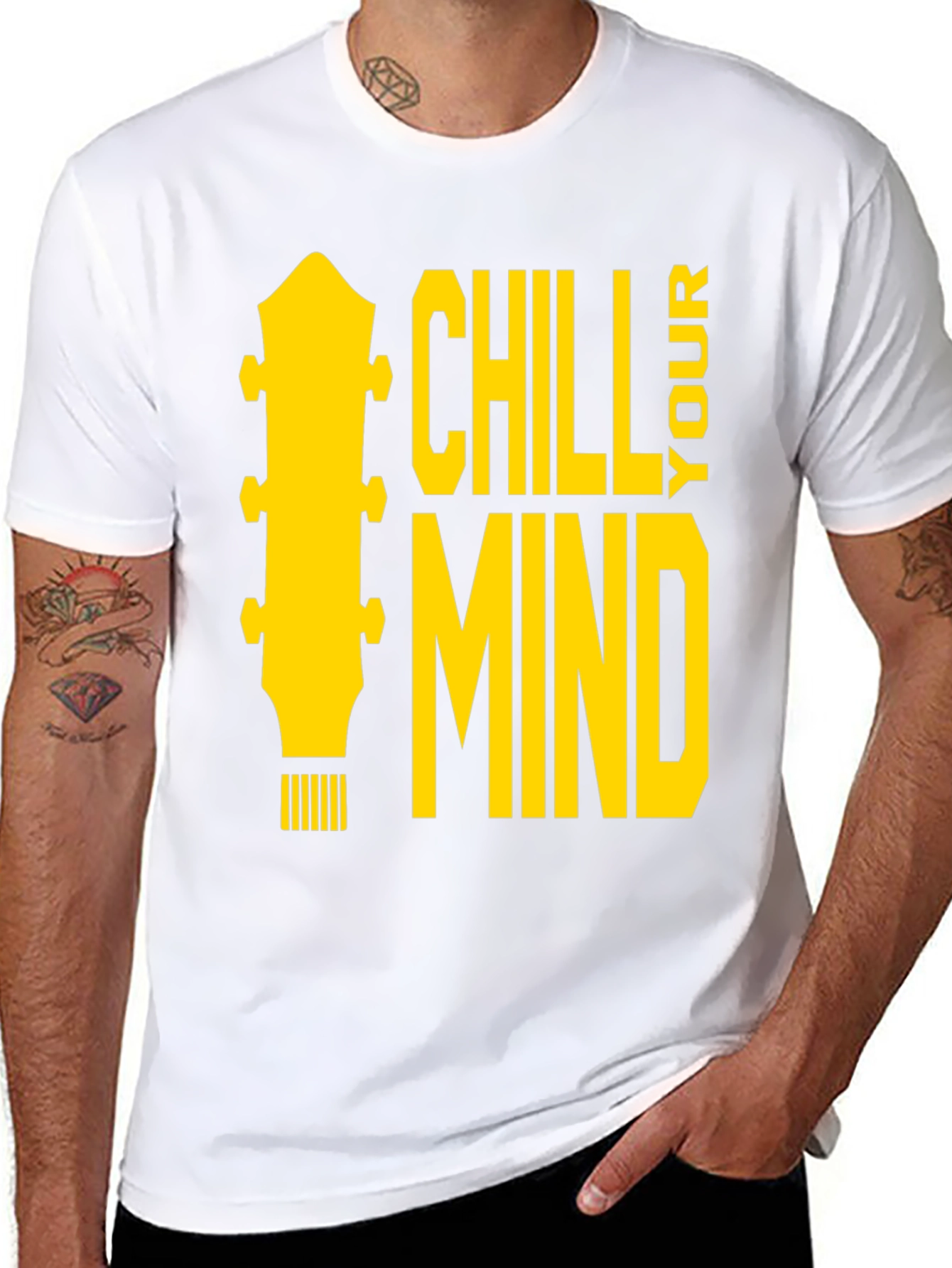 Chill Your Mind Graphic Tee - Black