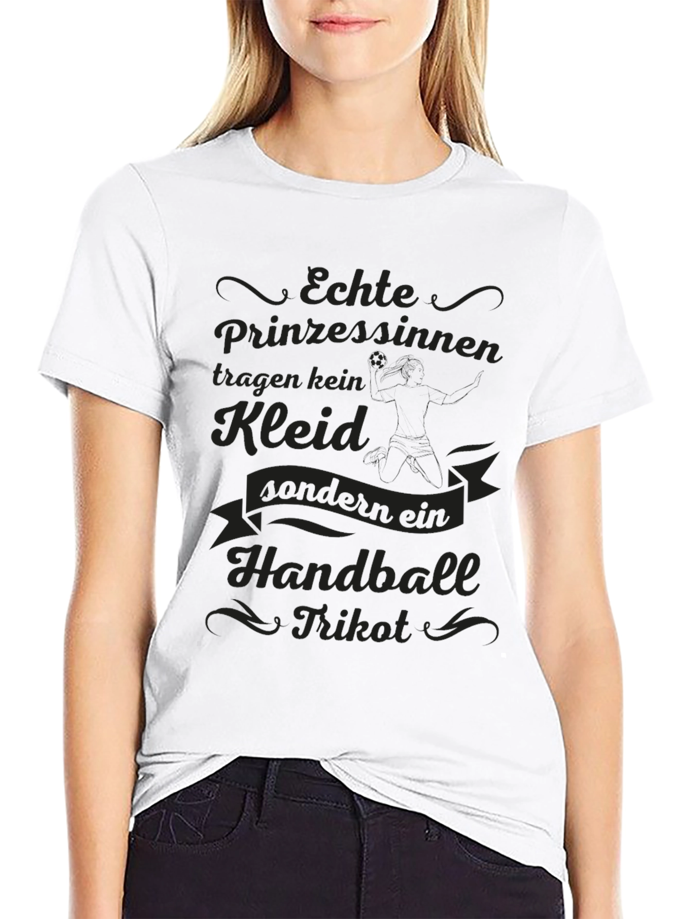 Handball Princess Black T-Shirt