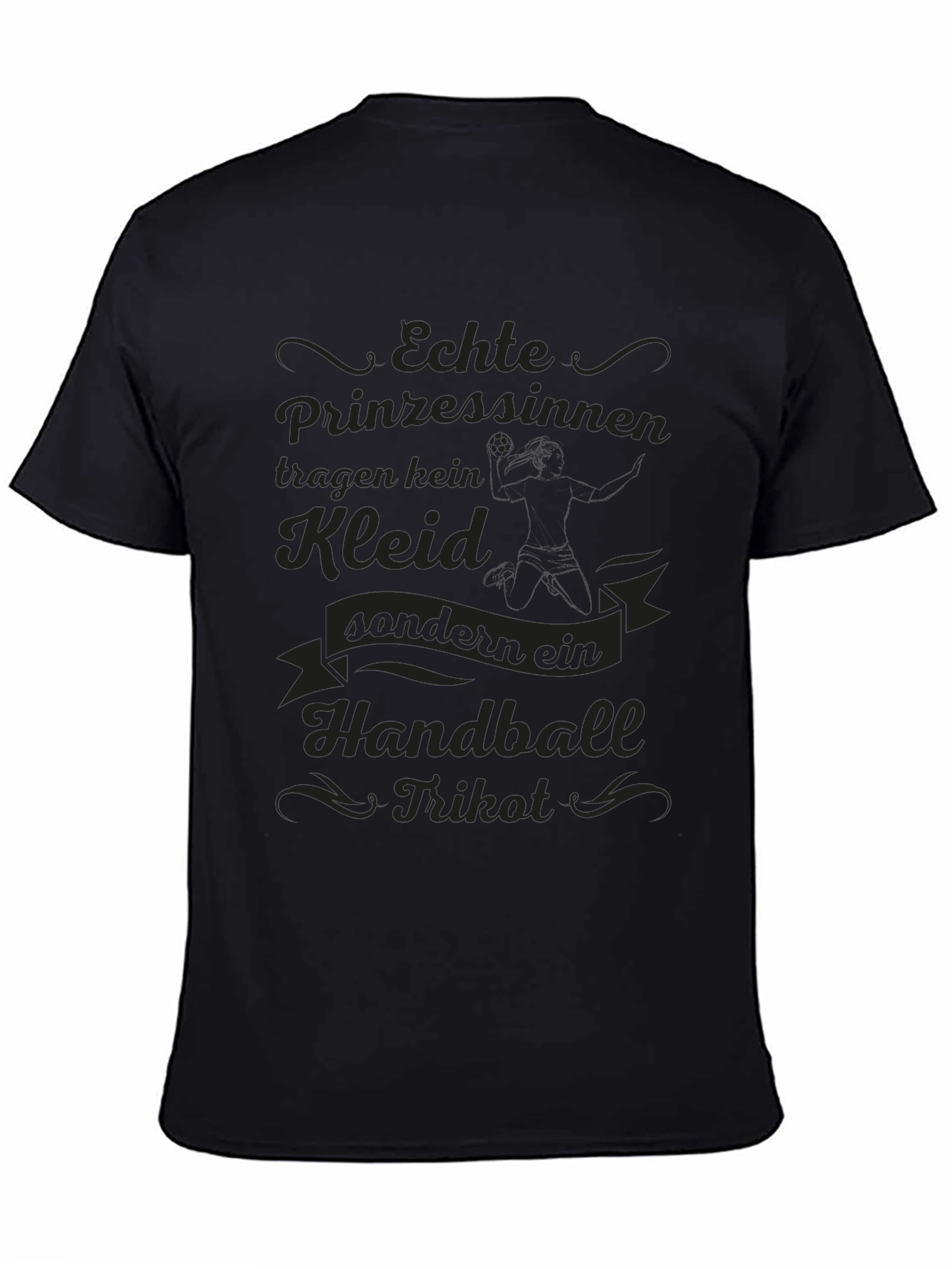 Handball Princess Black T-Shirt