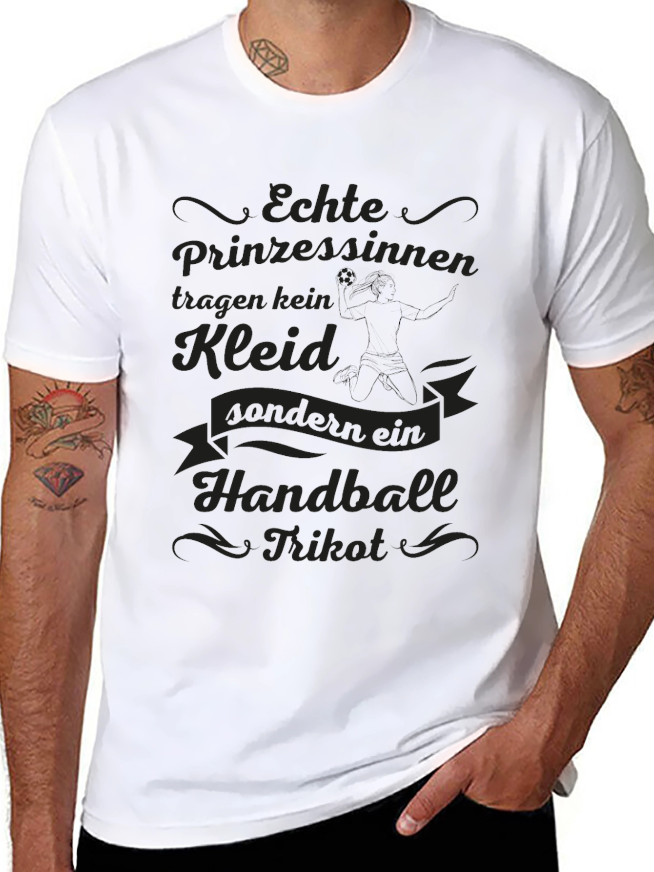 Handball Princess Black T-Shirt