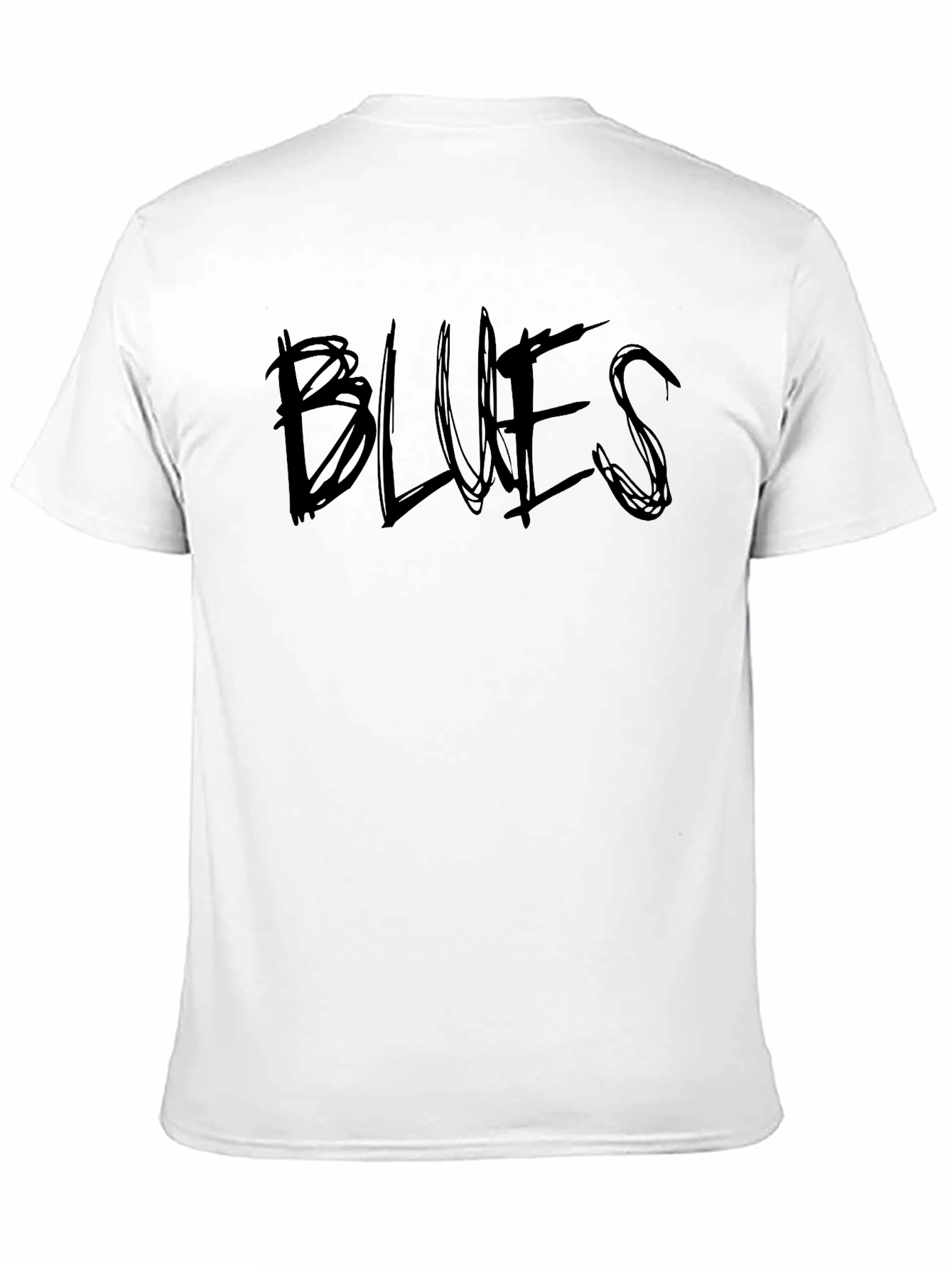 Blues Graphic Tee - Black Cotton T-Shirt