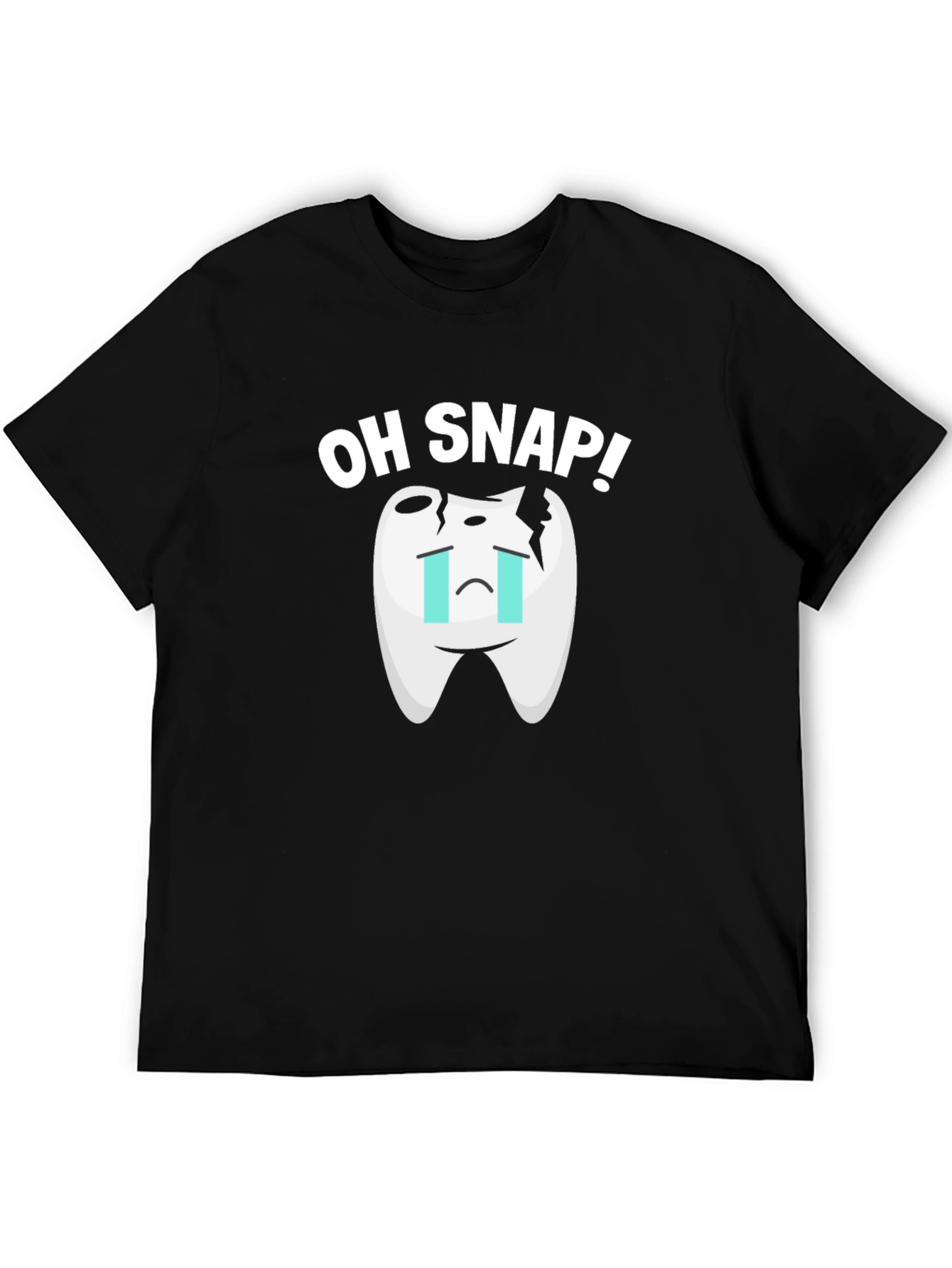 Oh Snap Broken Tooth Graphic T-Shirt