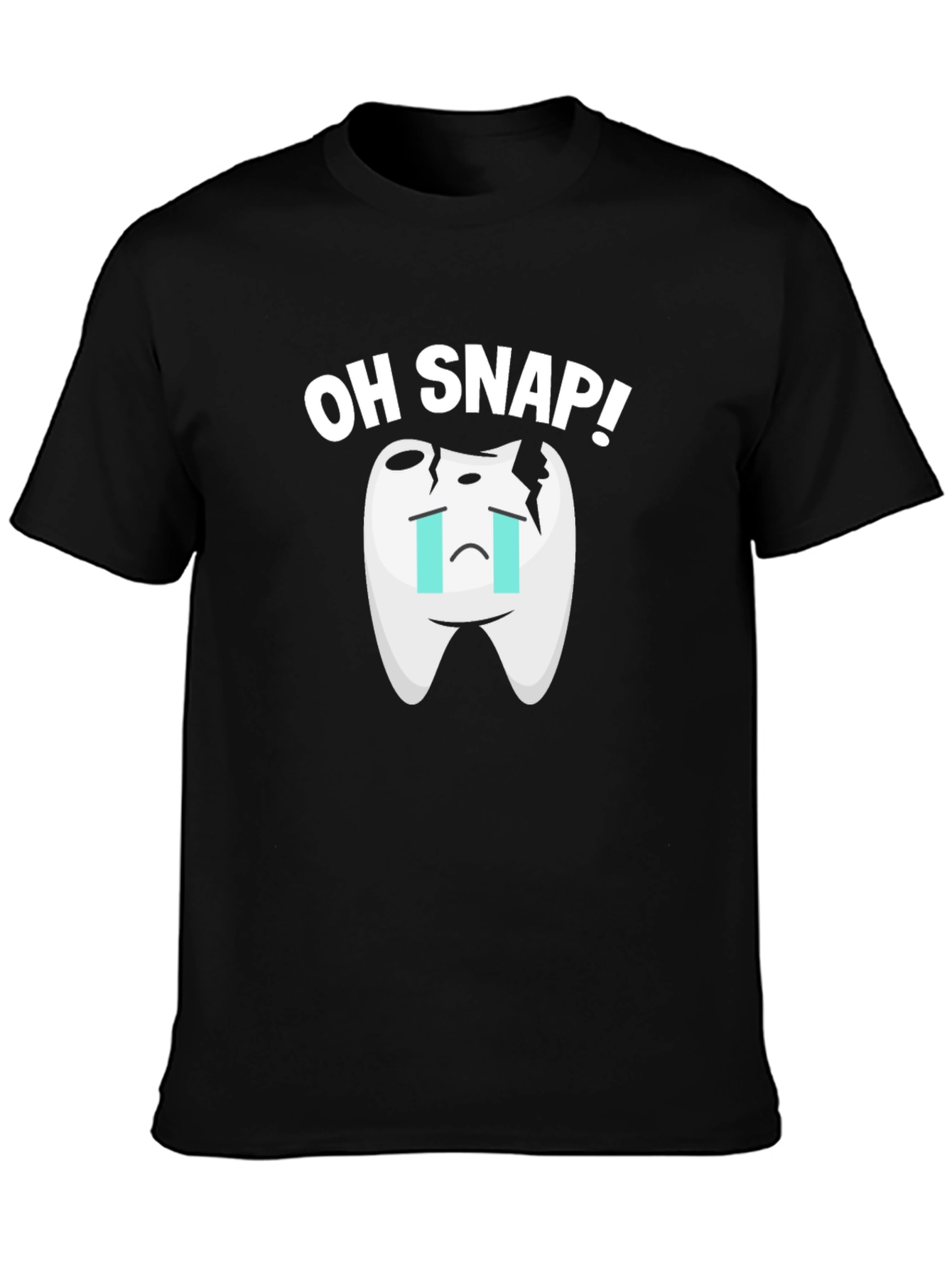 Oh Snap Broken Tooth Graphic T-Shirt